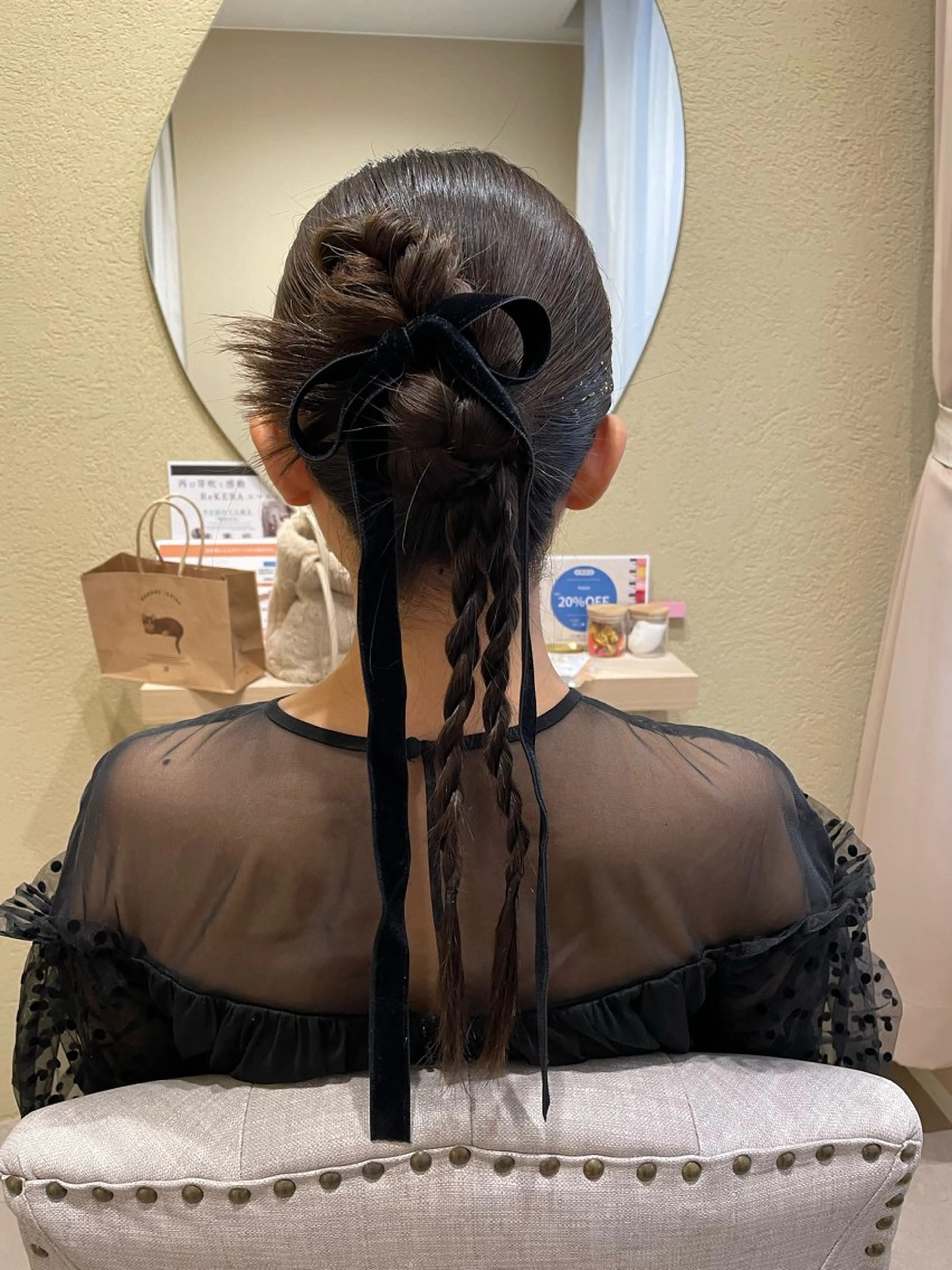 ヘアアレンジ ヘアセット 大賀 祐未のヘアスタイル