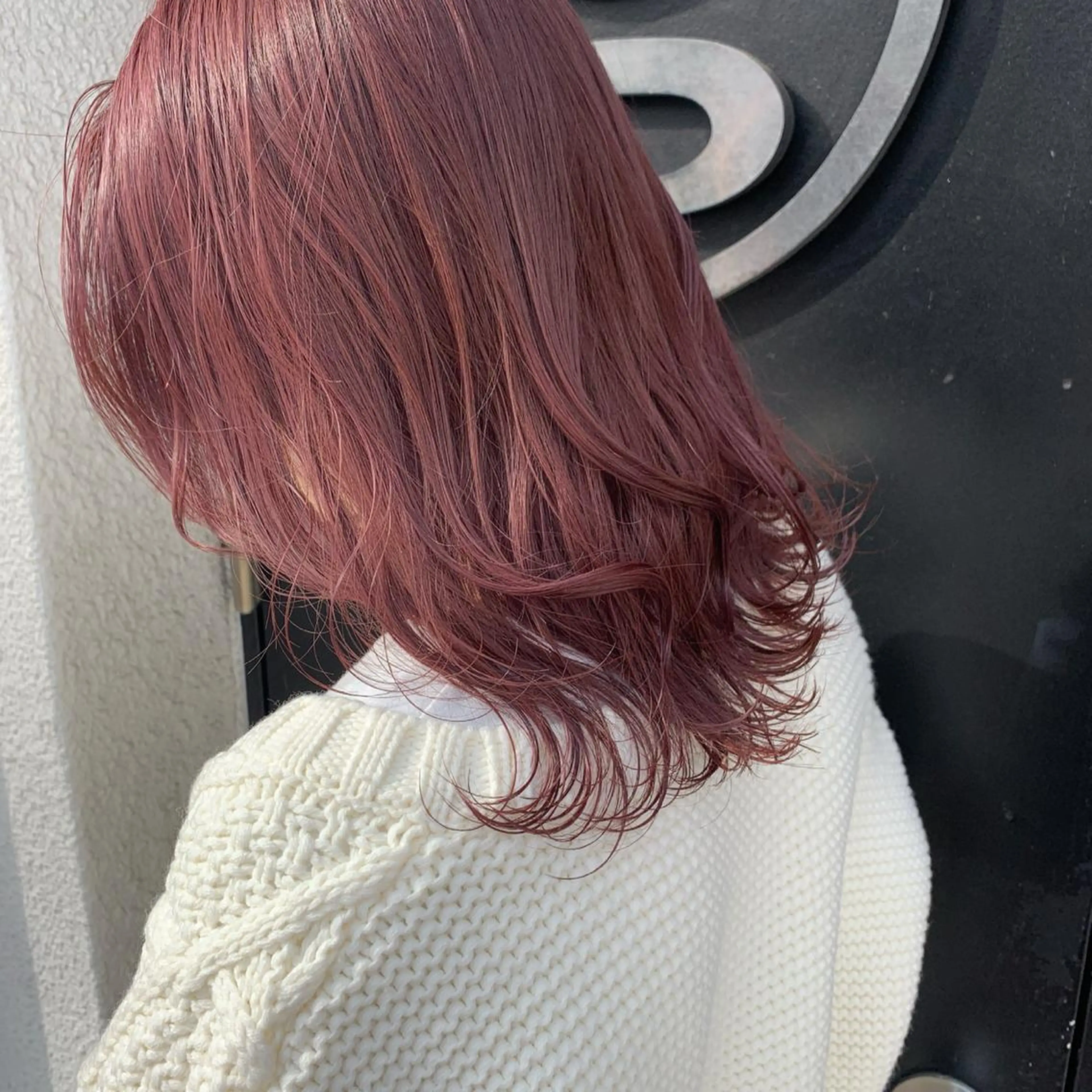 ミディアム カラー ダブルカラー ピンクカラー カット ヘアカラー トリートメント 萌花　moeka /韓国/レイヤーのヘアスタイル