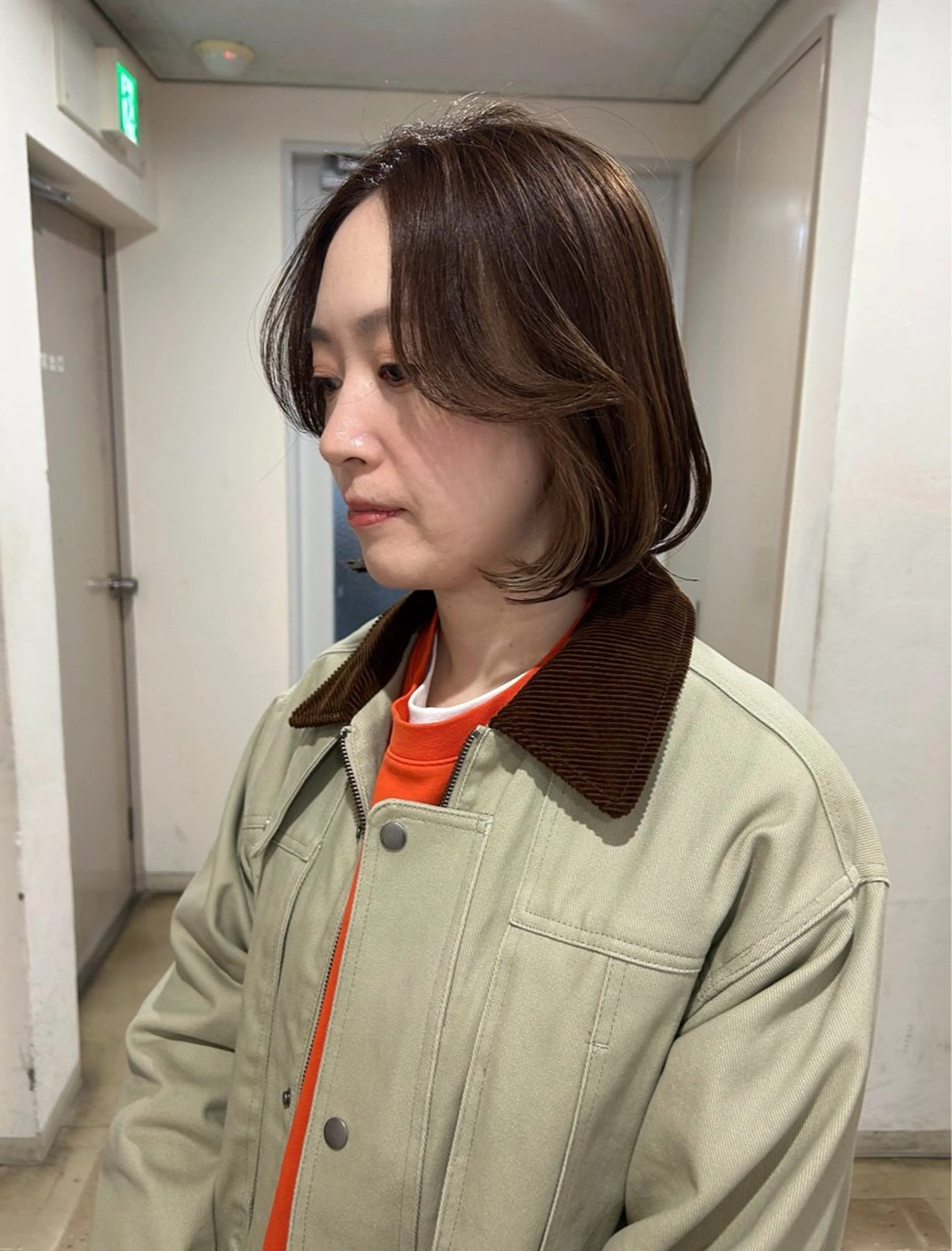 ミディアム カラー カットモデル/カラー rionのヘアスタイル