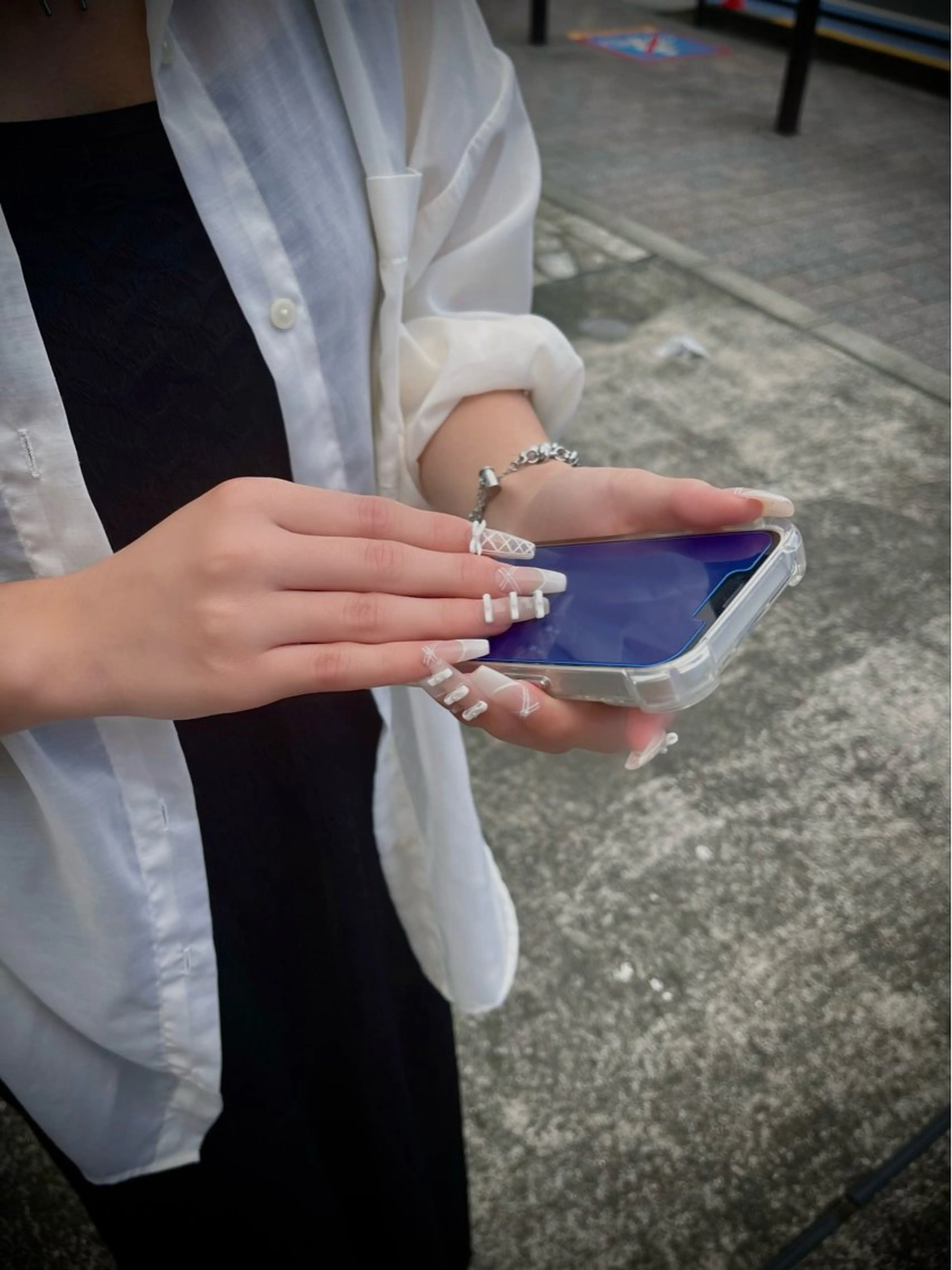 ネイル フットネイル キラキラネイル マグネットネイル ワンカラーネイル スカルプネイル nine.🦋 YUKOのネイルデザイン