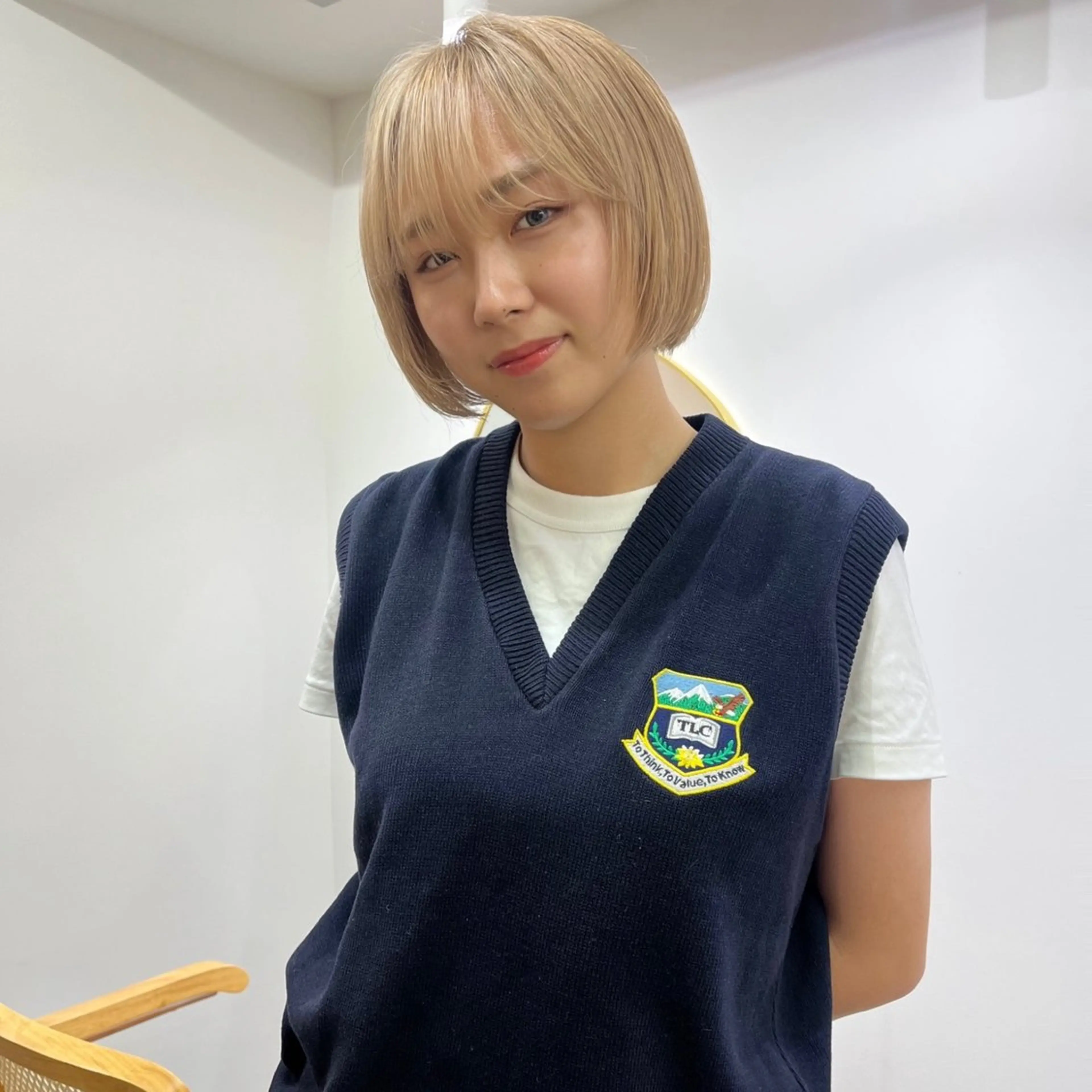 ショート カラー ハイトーン/心斎橋/ honomiのヘアスタイル