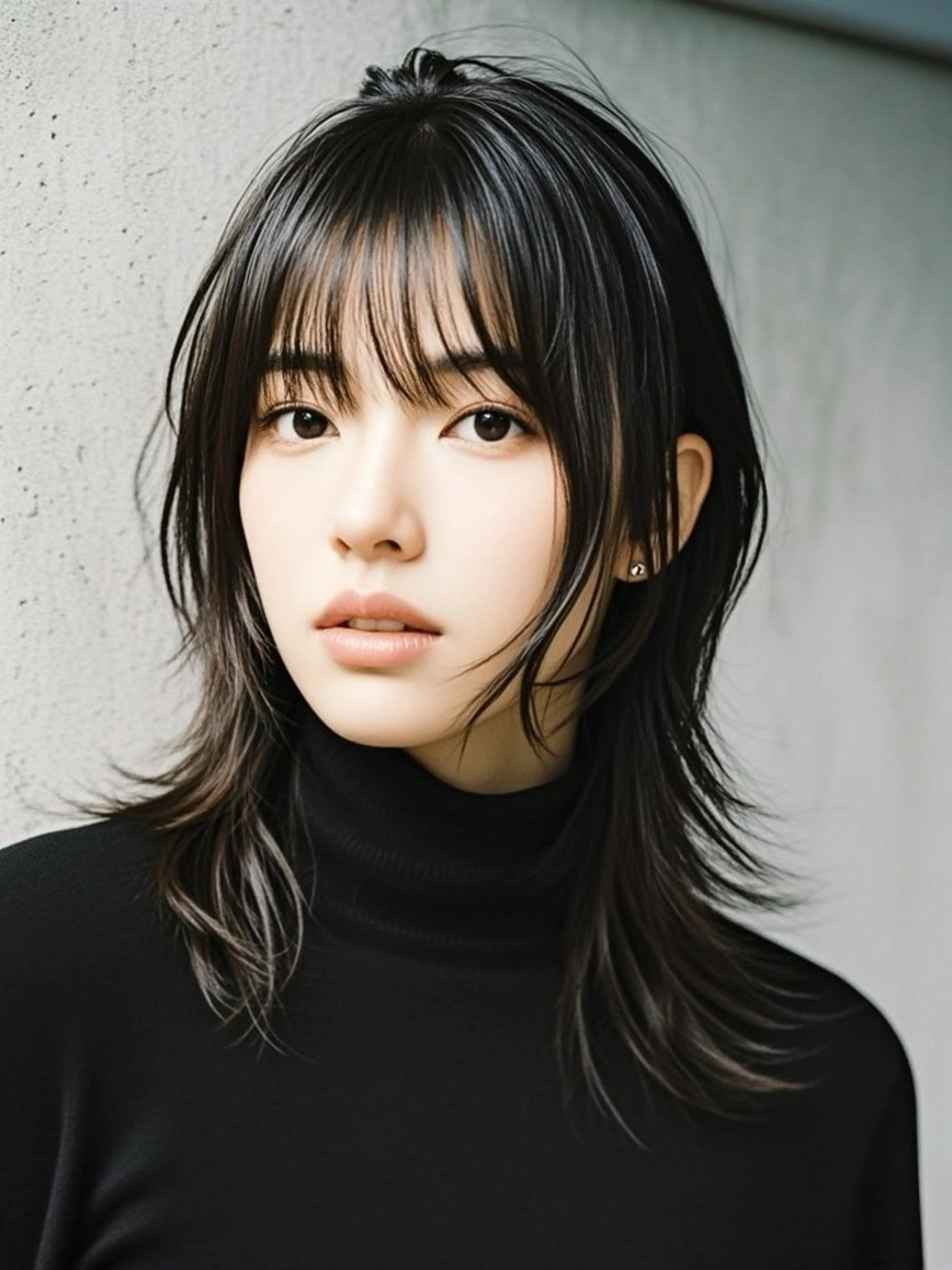 セミロング ショートボブ セミロングパーマ アッシュ ボブ くびれヘア カット ヘアカラー トリートメント ウルフカット 811 大阪梅田 ウルフのヘアスタイル