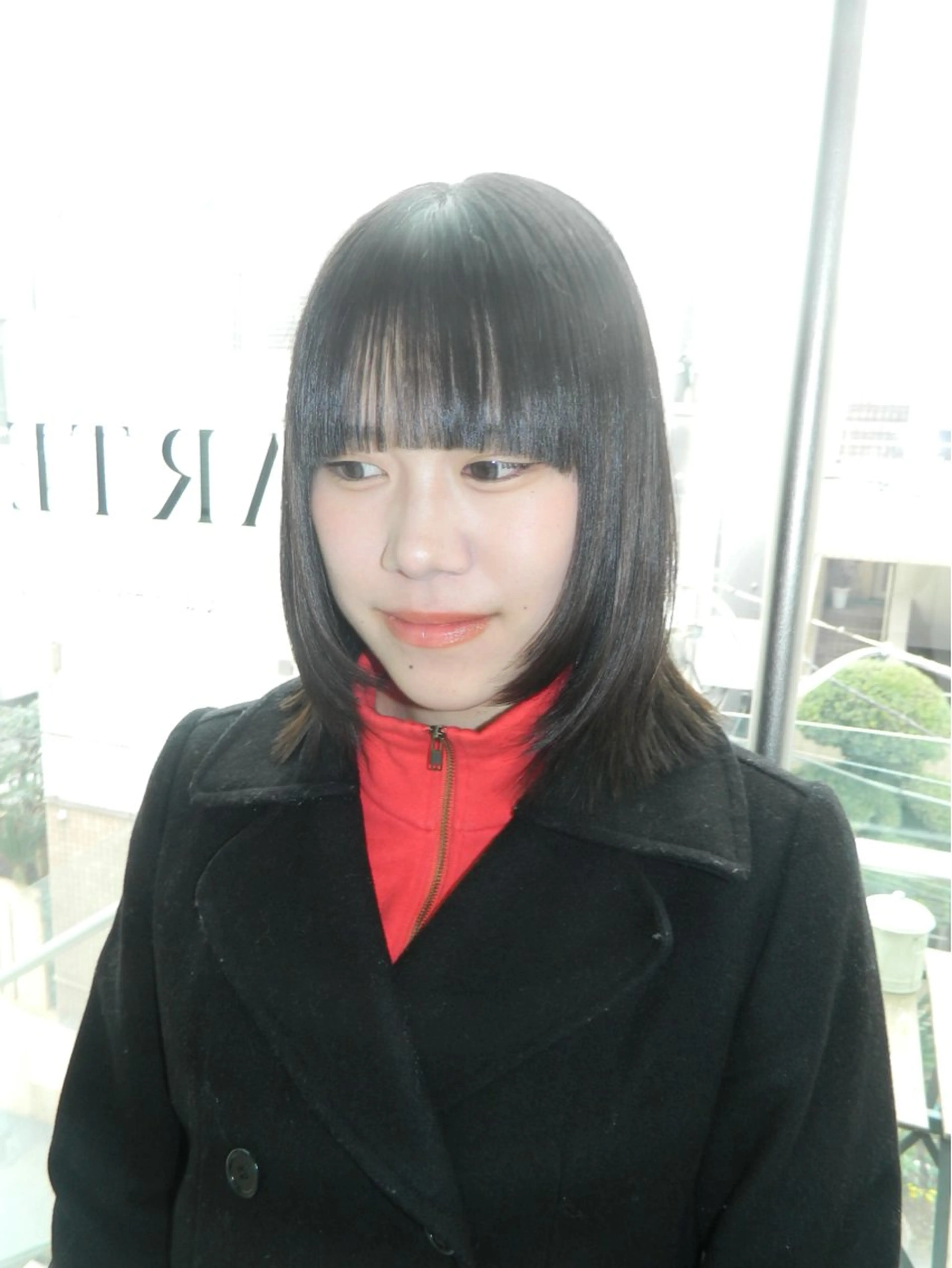 ミディアム 伸ばしかけ レイヤーカット ヘアカラー 透明感/レイヤー/ sakura🪽のヘアスタイル