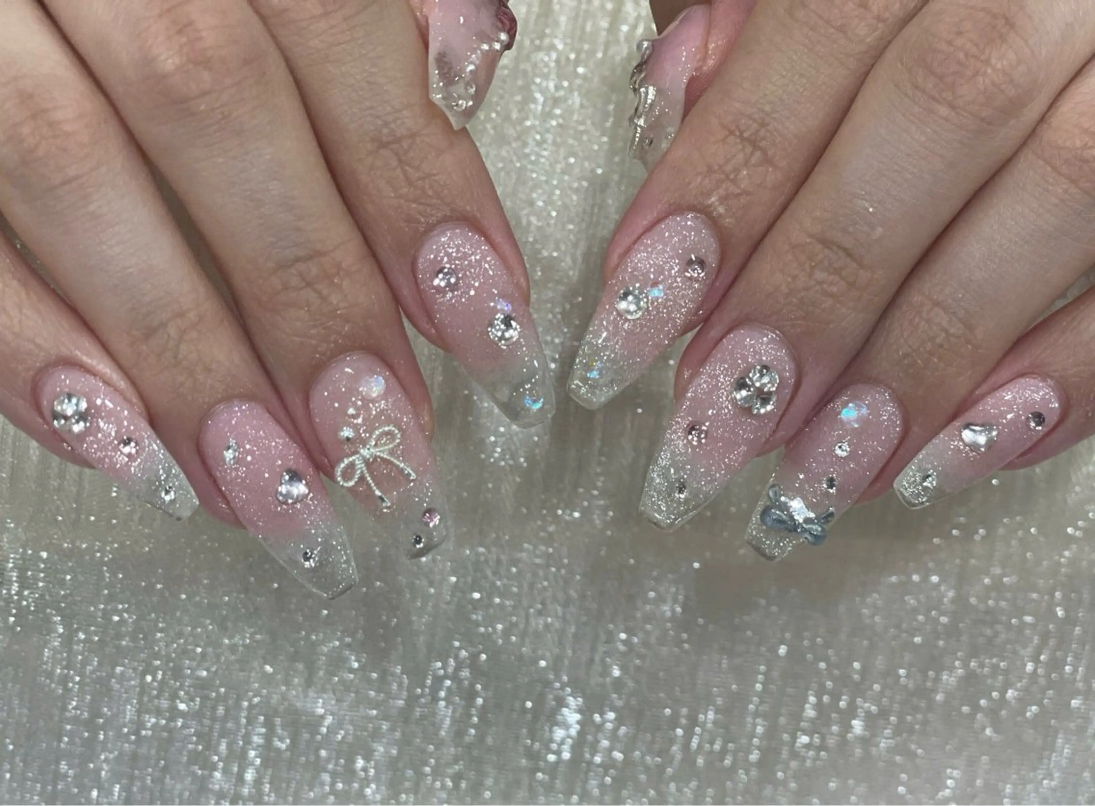 ネイル アートネイル 長さ出し フレンチネイル ジェルネイル マグネットネイル ハンドネイル NAILS BAR SHINJUKUのネイルデザイン