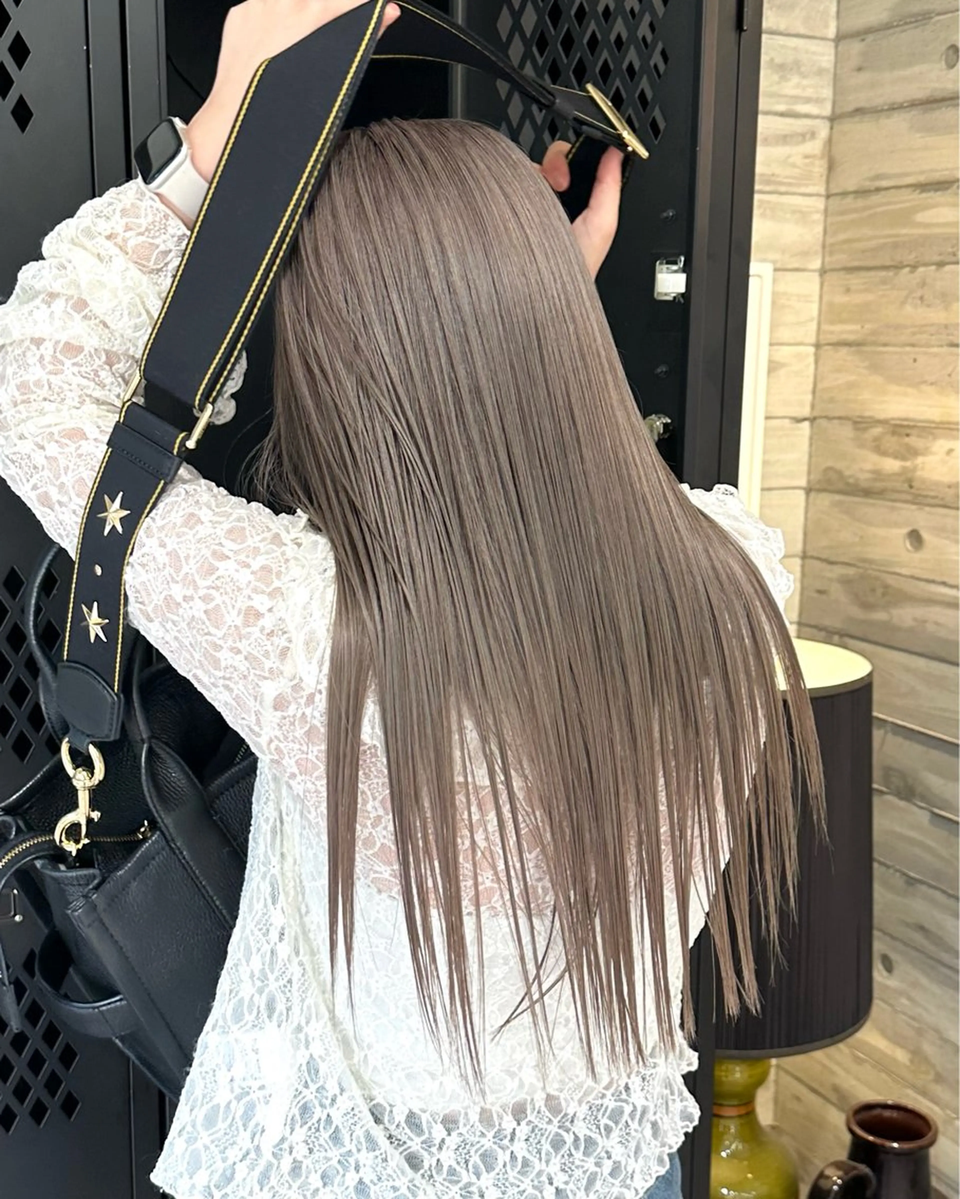 ロング ヘアカラー トリートメント ササキカズマ〻透明感 〻色落ち〻赤み消しのヘアスタイル