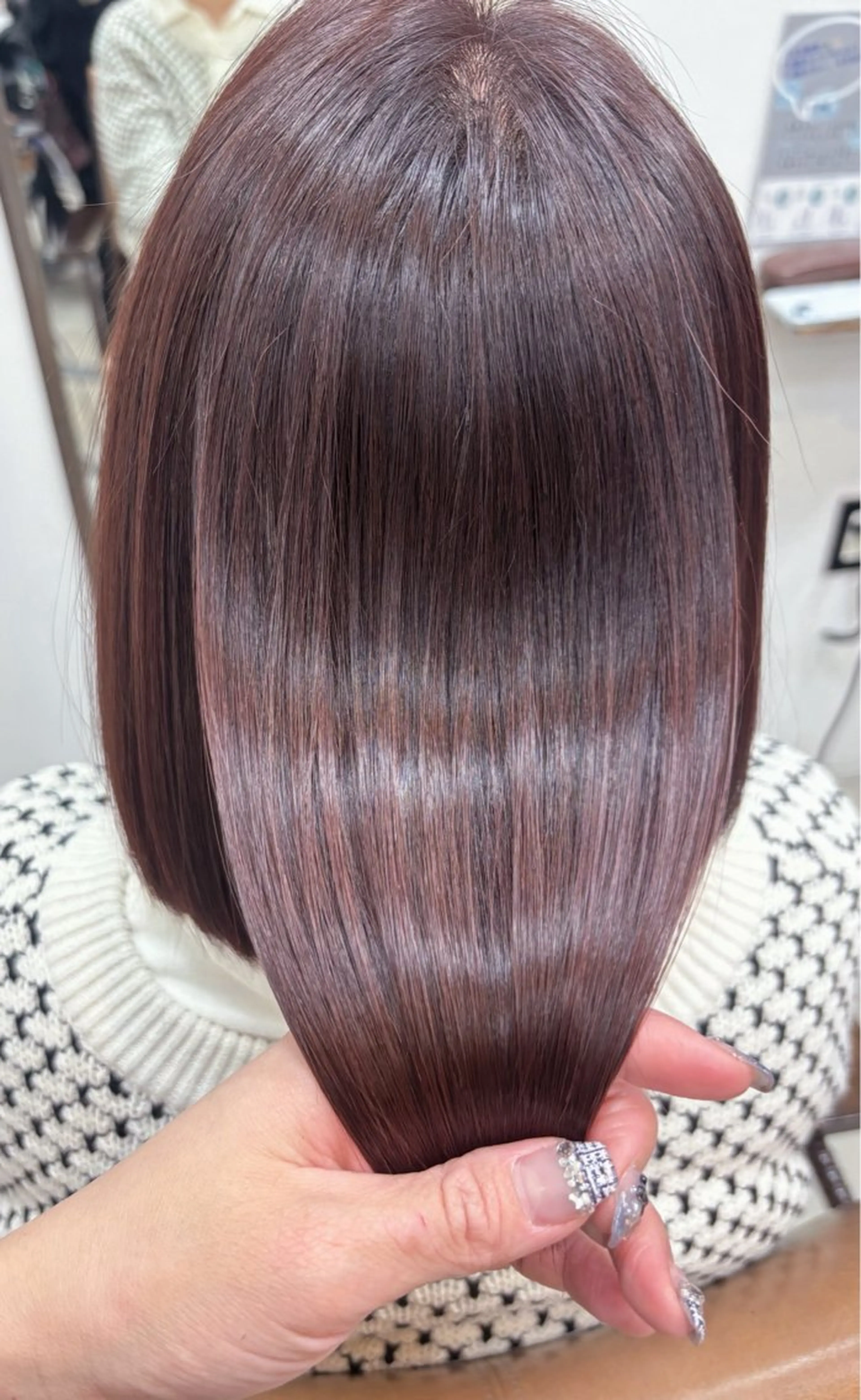 ミディアム カラー ピンクカラー パープルカラー 髪質改善 ヘアカラー トリートメント 頭皮×髪質改善 透明感カラー💎中村のヘアスタイル