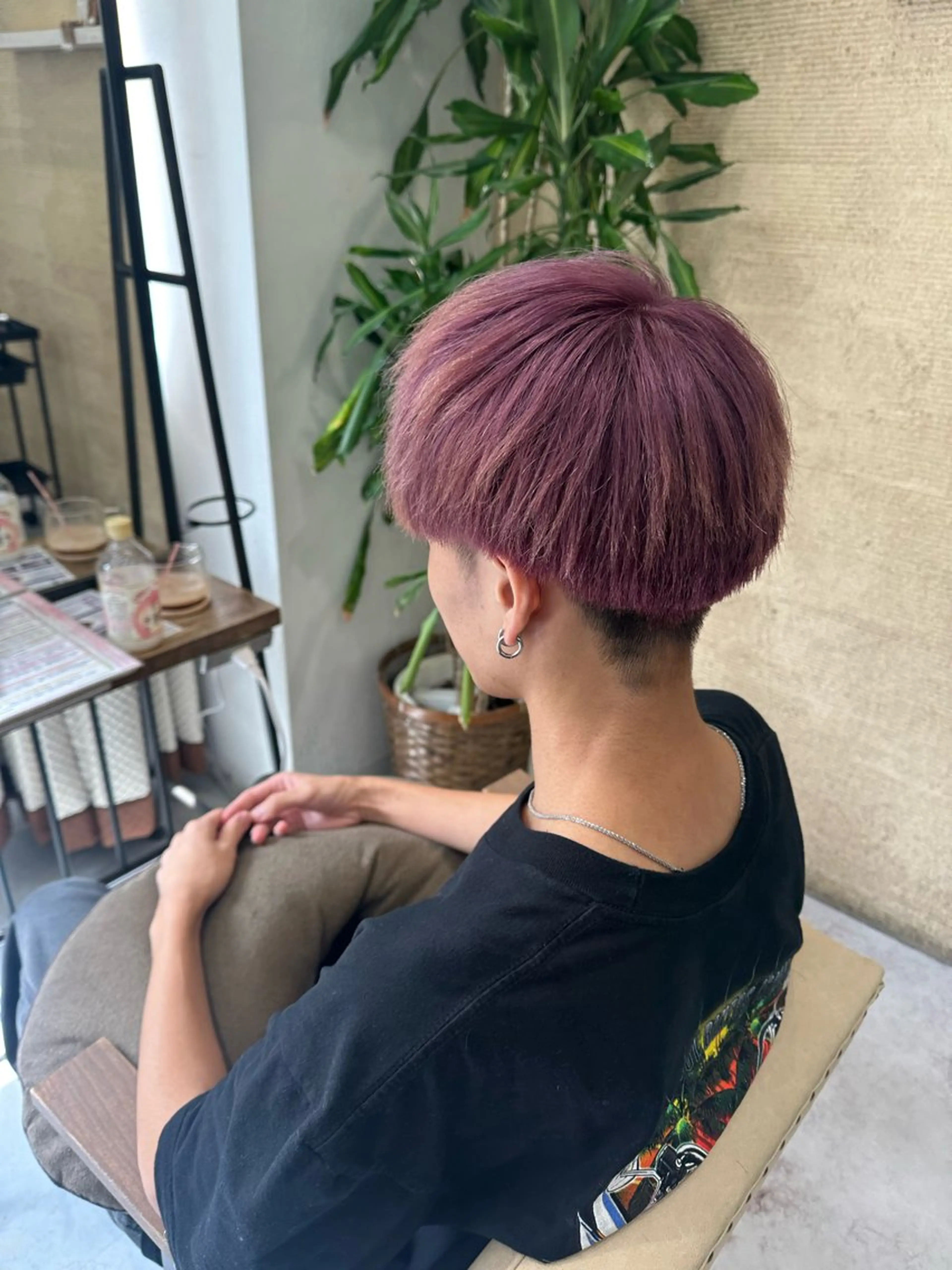 ショート カラー メンズ 髪質改善AUSTIN登戸所属・野村 一花 / 暖色 カラー / Wカラーのヘアスタイル