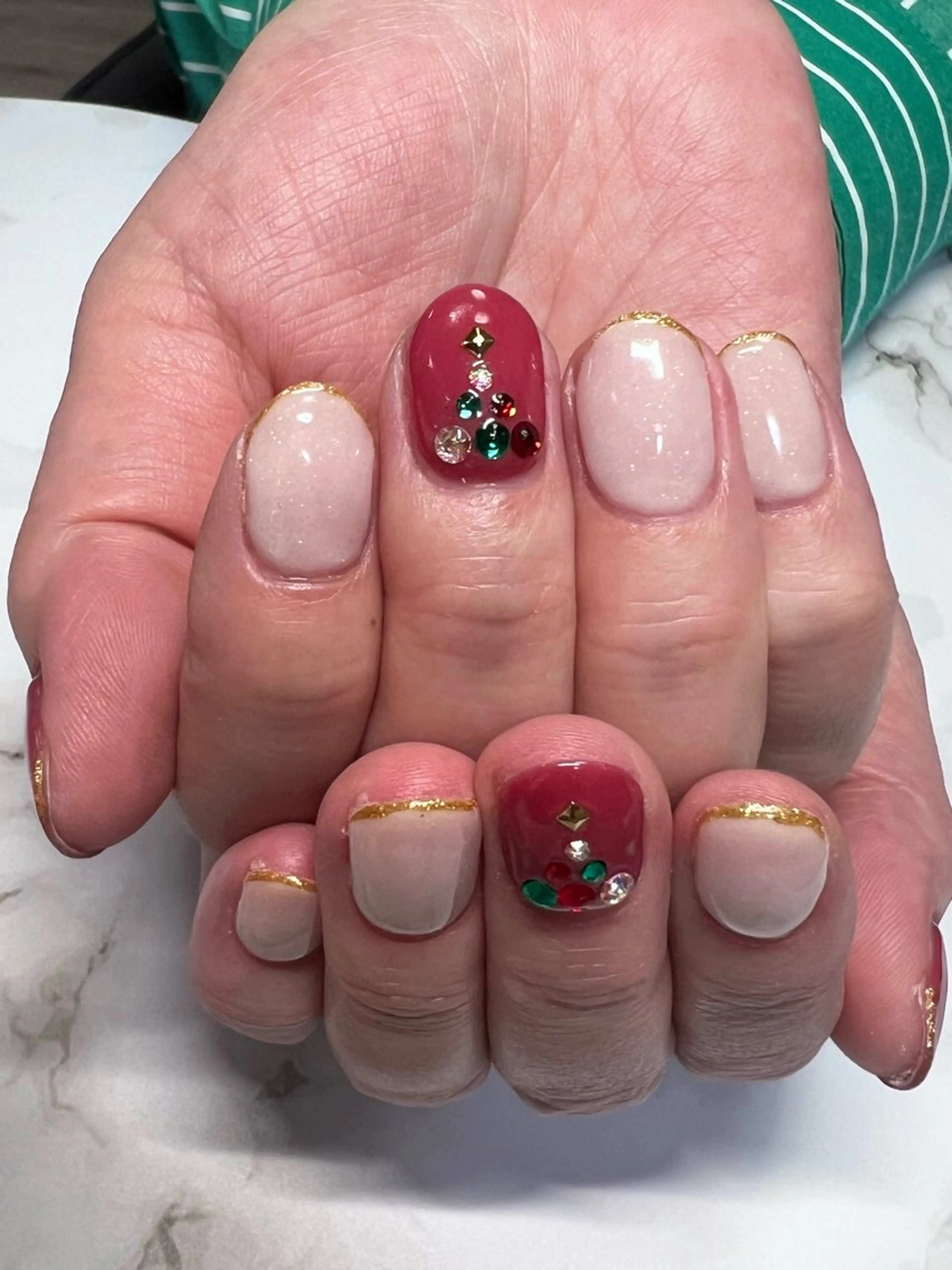 ネイル 冬ネイル クリスマス 自由が丘サロン AYAME💅のネイルデザイン