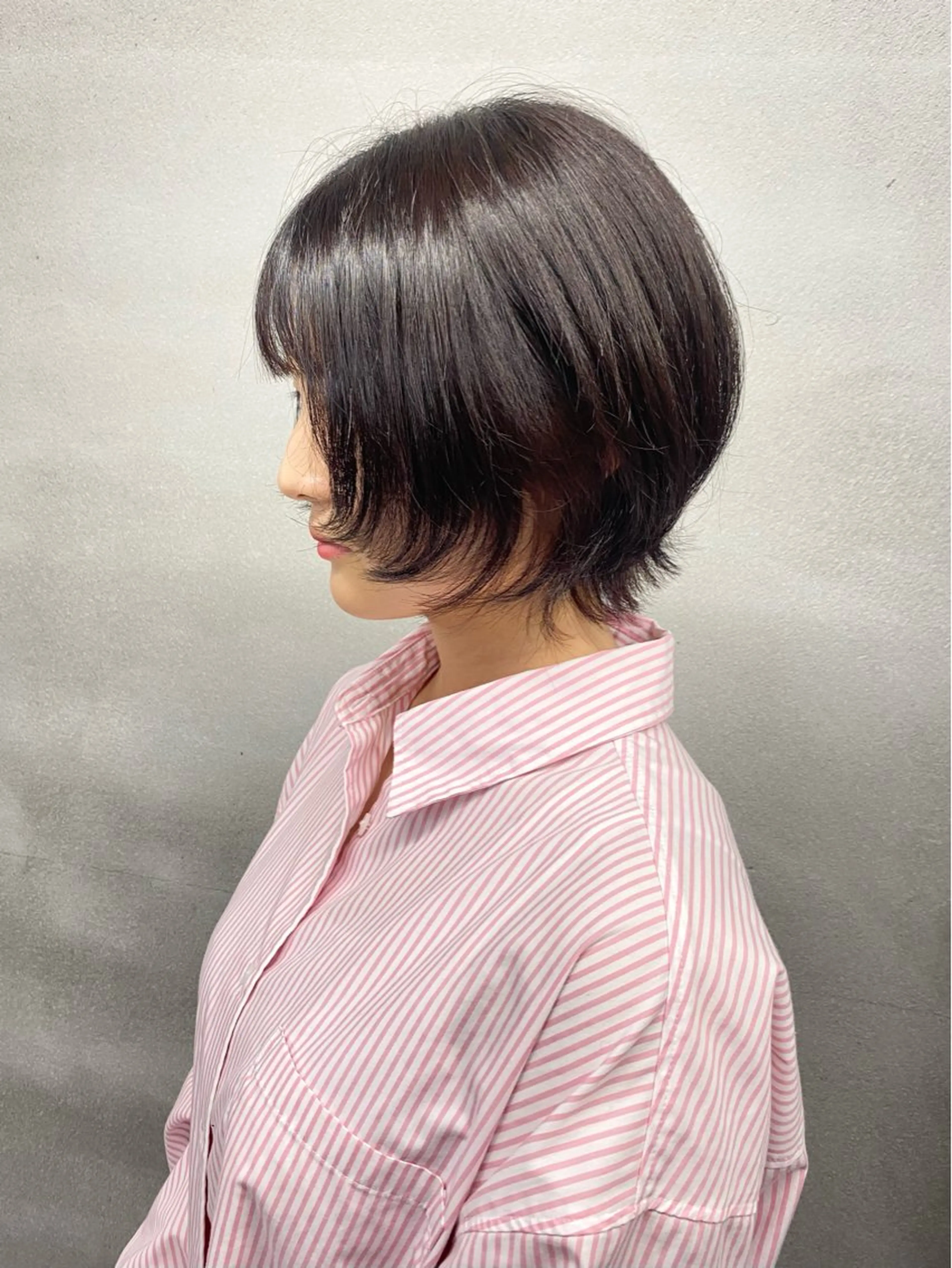 ショート ショートレイヤー ボブ 顔まわりレイヤー 顔周りカット レイヤーカット カット 柏 デザインカラー/ レイヤー🐣シオリのヘアスタイル