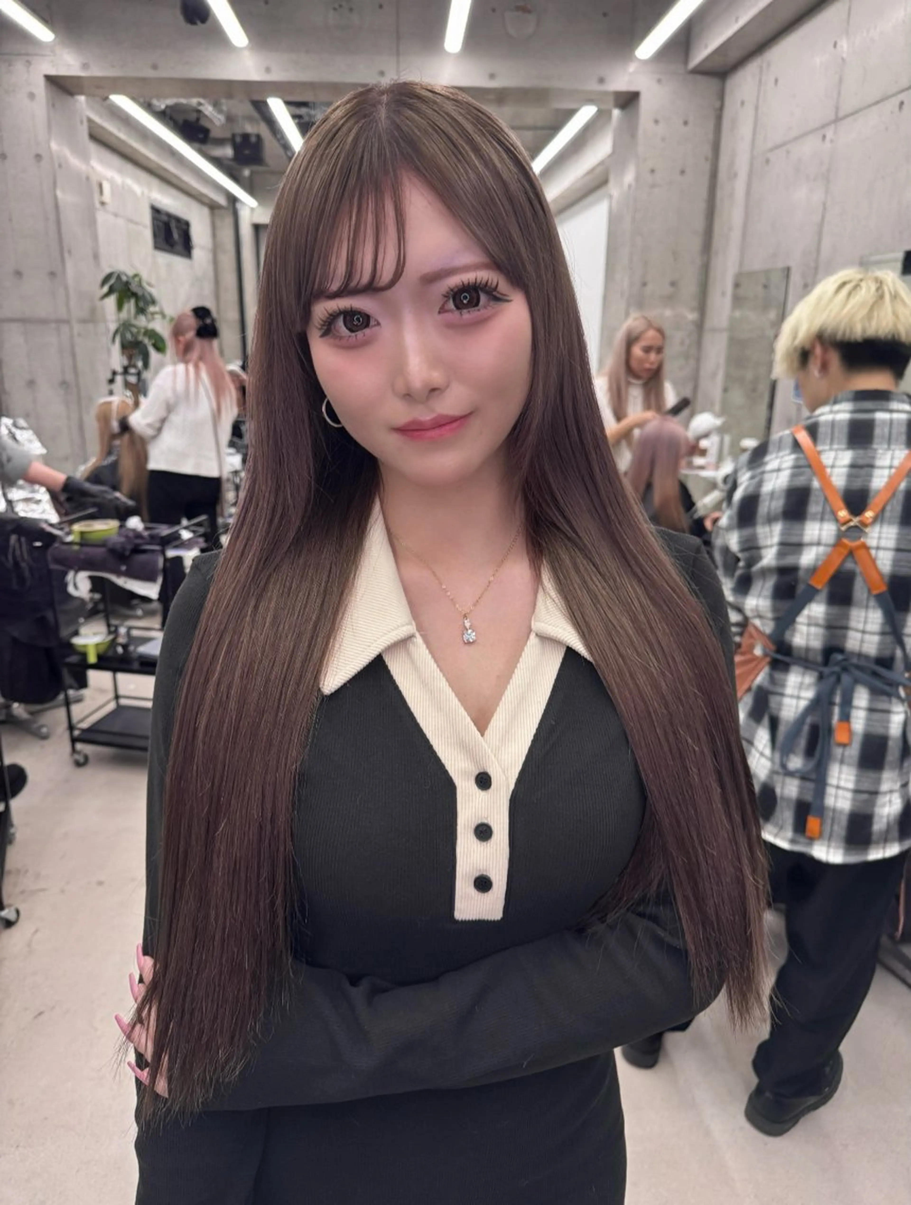 カラー ヘアカラー 和木坂 日美のヘアスタイル