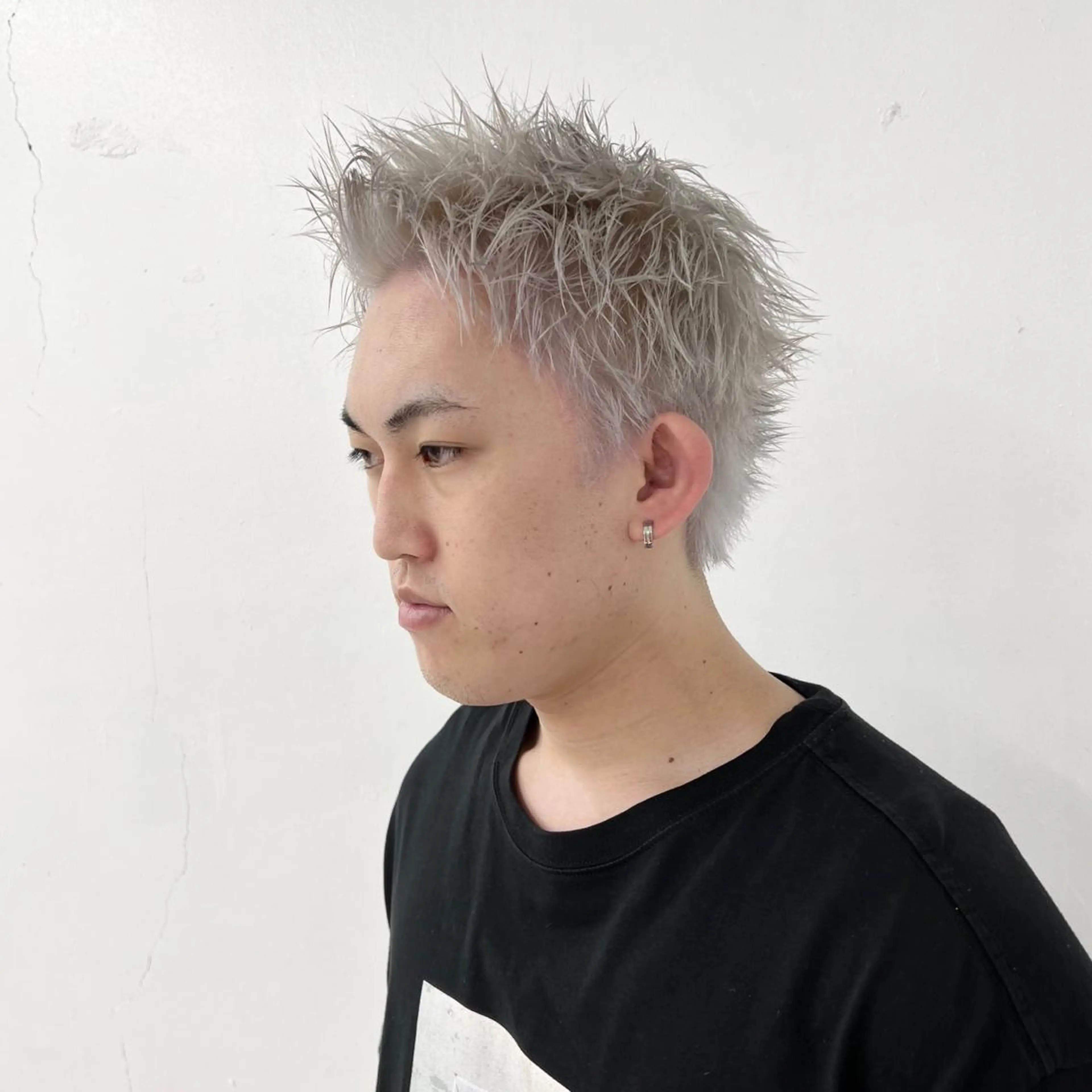 メンズ スパイキーショート カット ヘアカラー 柏メンズパーマ特化 蛯谷  晃裕のヘアスタイル