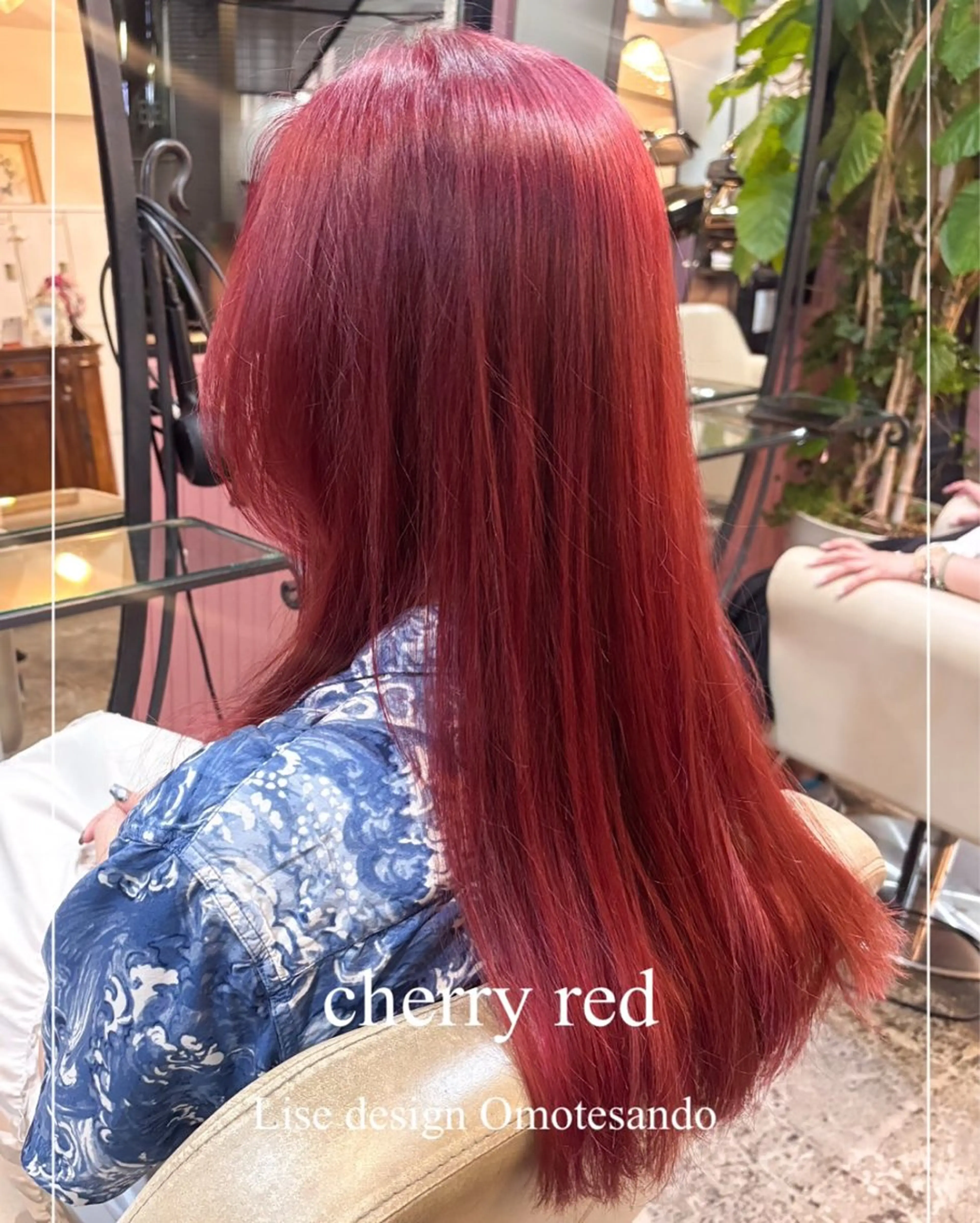 ロング カラー メンズ ヘアカラー ヘアセット 表参道Lise おおいしおりのヘアスタイル