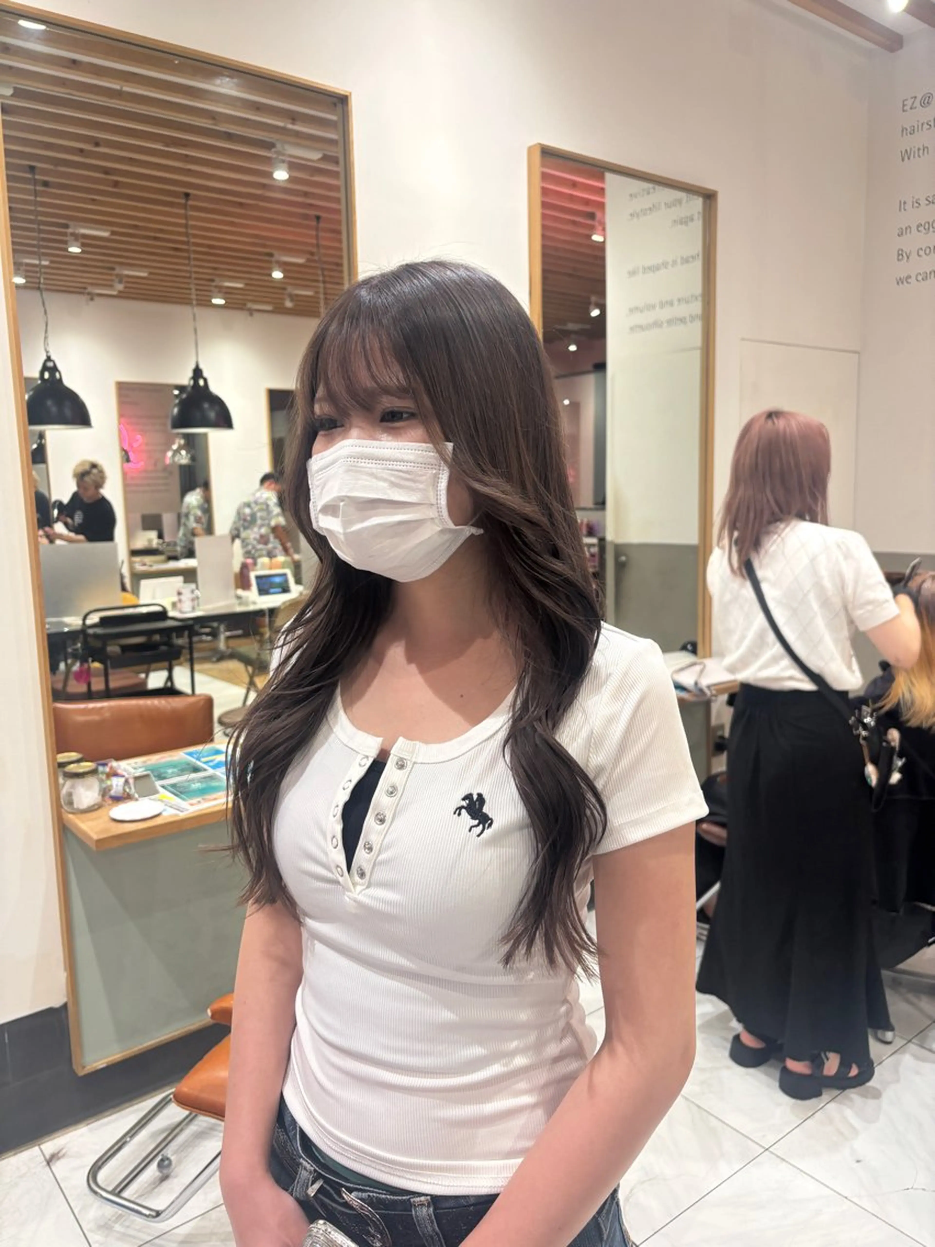 ロング カラー カット ヘアカラー ️🩵RINKA/ ハイトーンカラー🩵のヘアスタイル