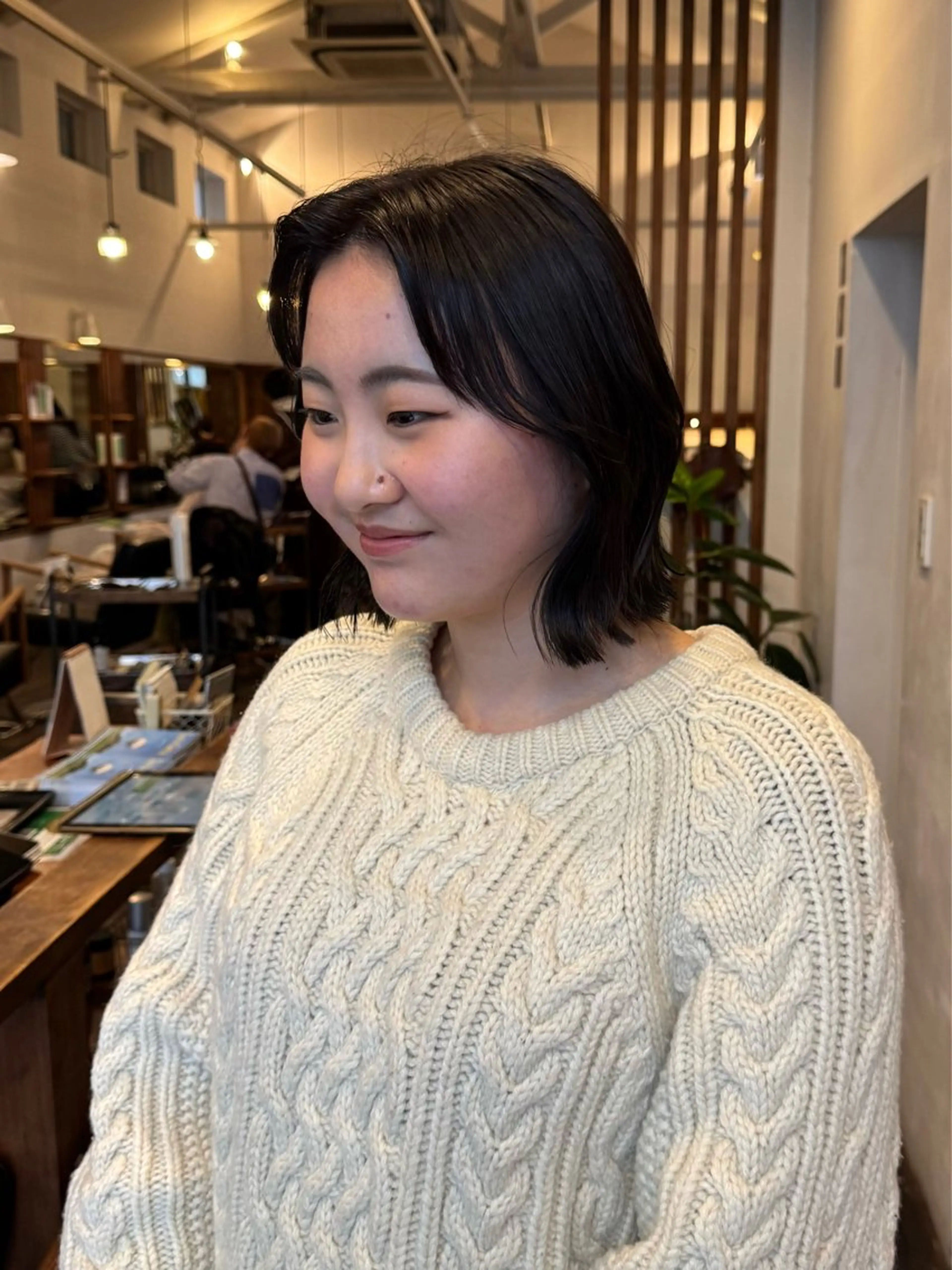 ミディアム カラー カット ヘアカラー MOK大阪梅田店 Asahiのヘアスタイル