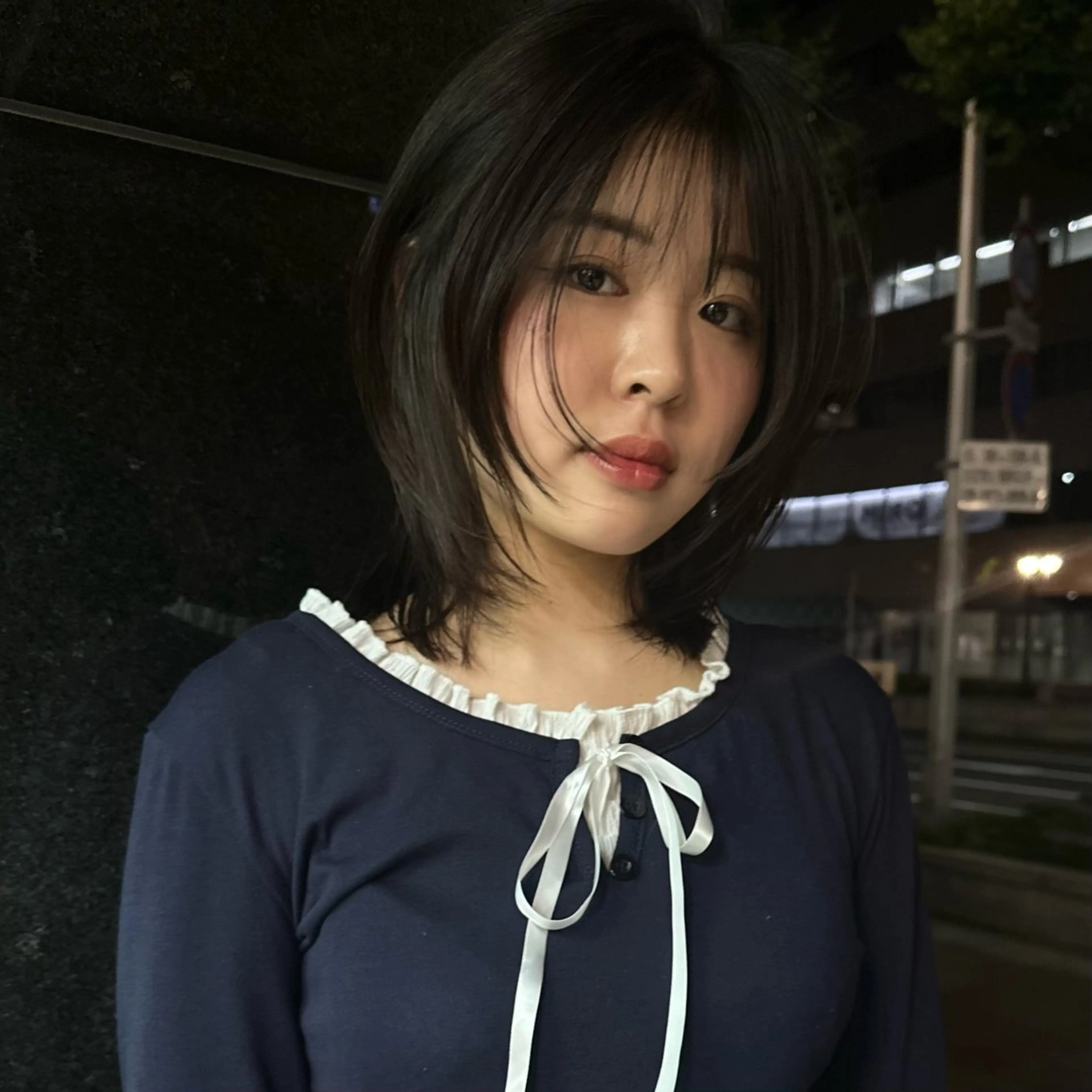 ミディアム レイヤーカット カット mellow所属・顔周りデザイン/ ハイトーン/多田悠馬のヘアスタイル