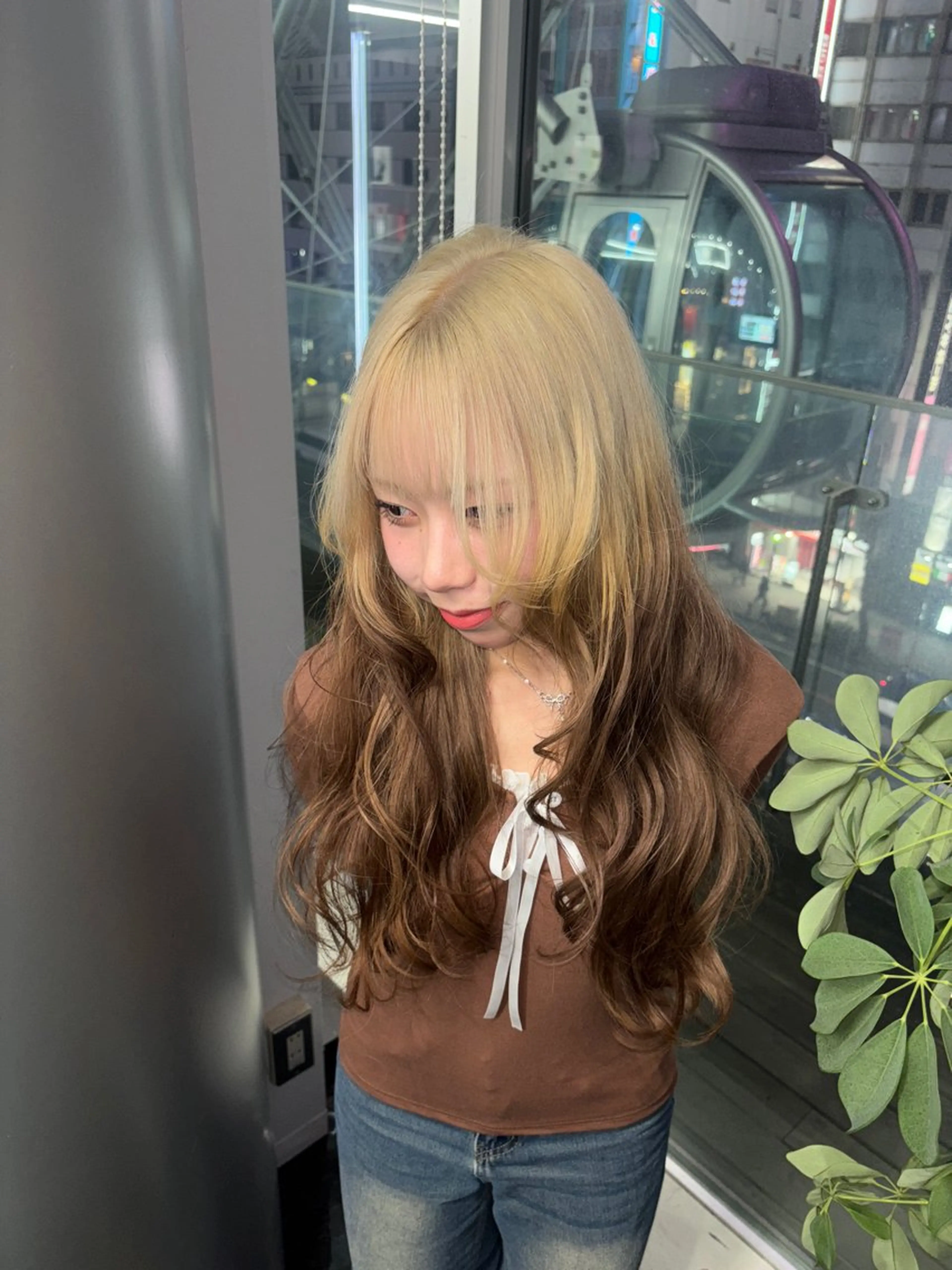 ロング カラー ヘアアレンジ ミルクティー/ピンク カラー/ みう🎀のヘアスタイル