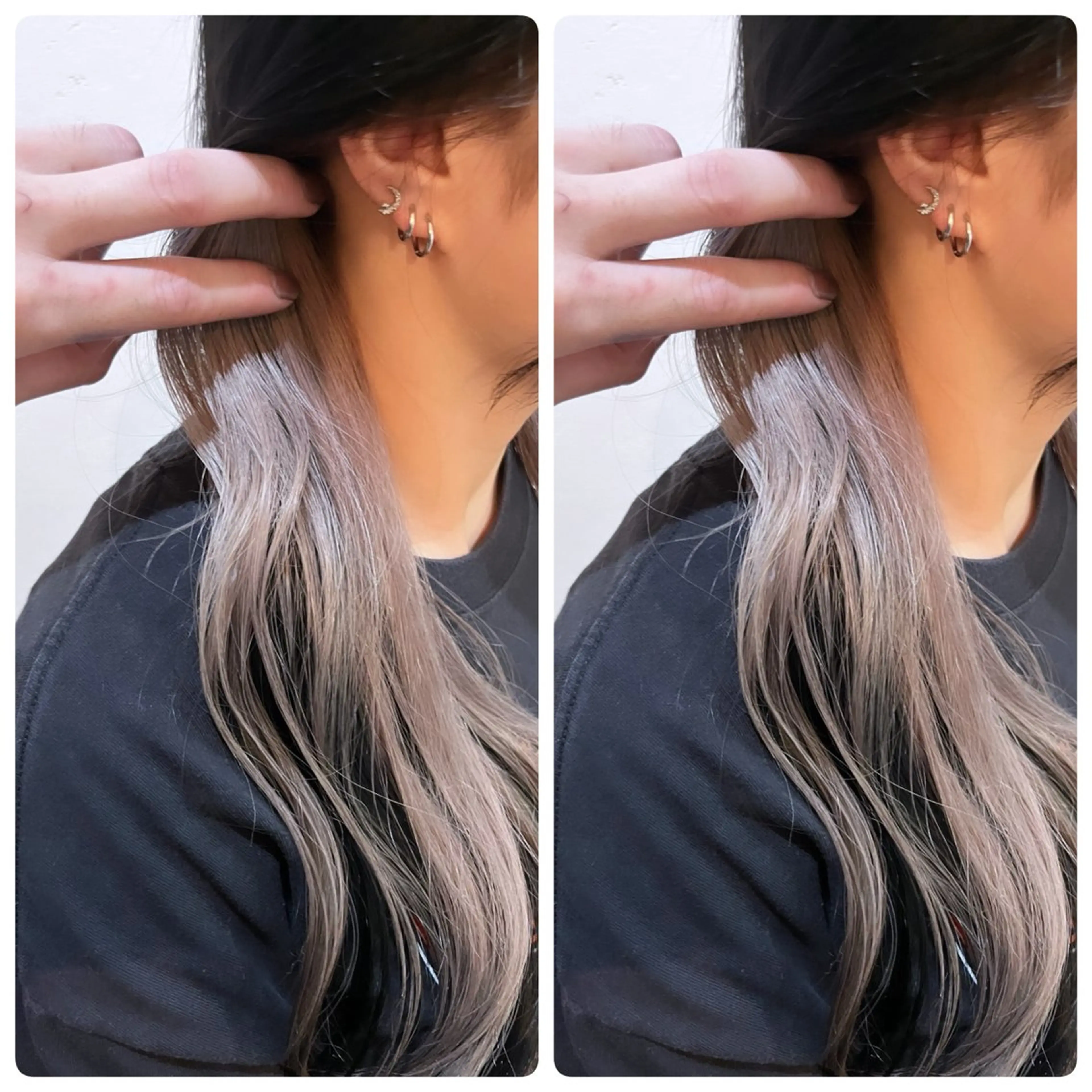 セミロング ヘアカラー 飯星慧斗 /ブリーチ、縮毛矯正のヘアスタイル