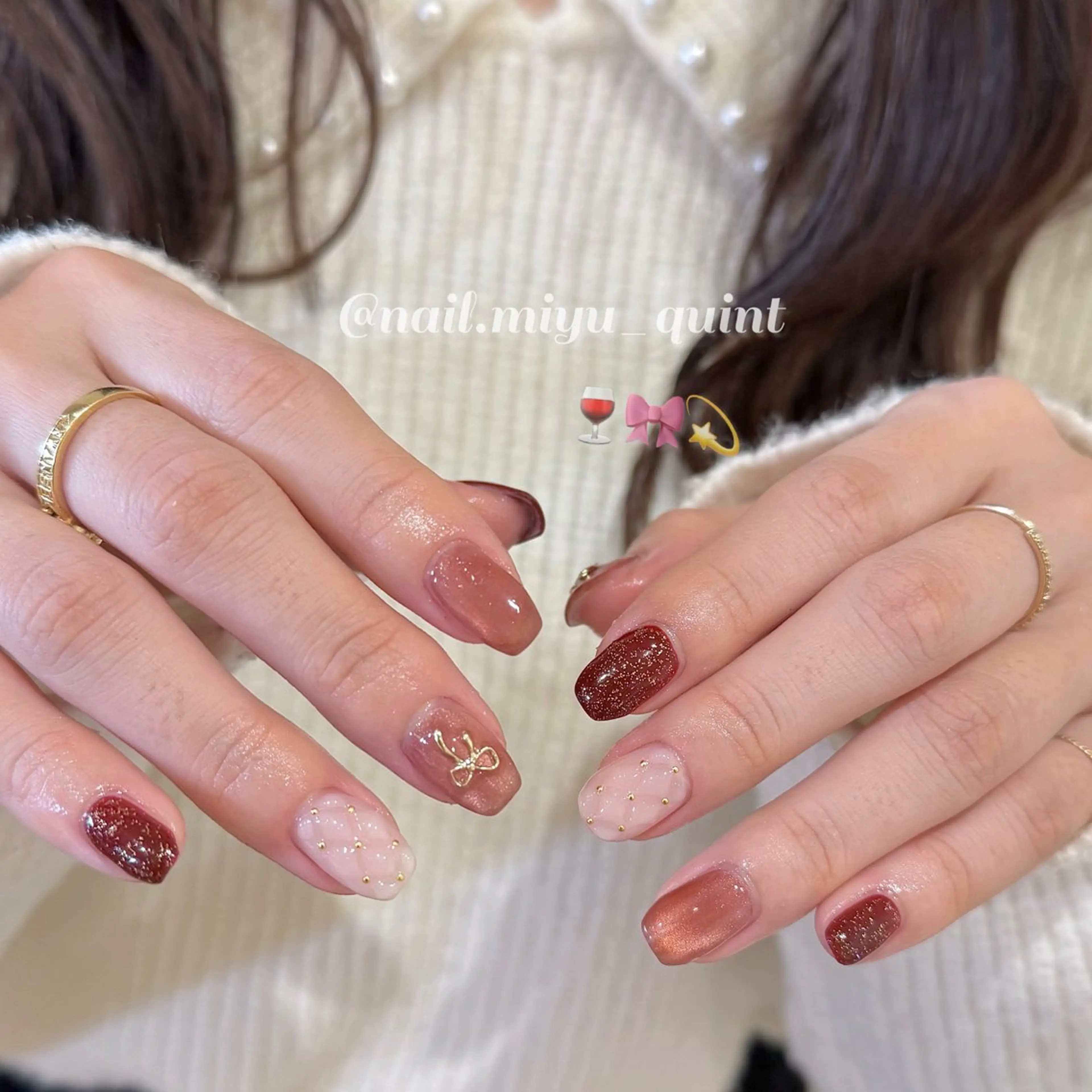ネイル 𝕄𝕚𝕪𝕦🤍 自由が丘⌇パラジェルのネイルデザイン
