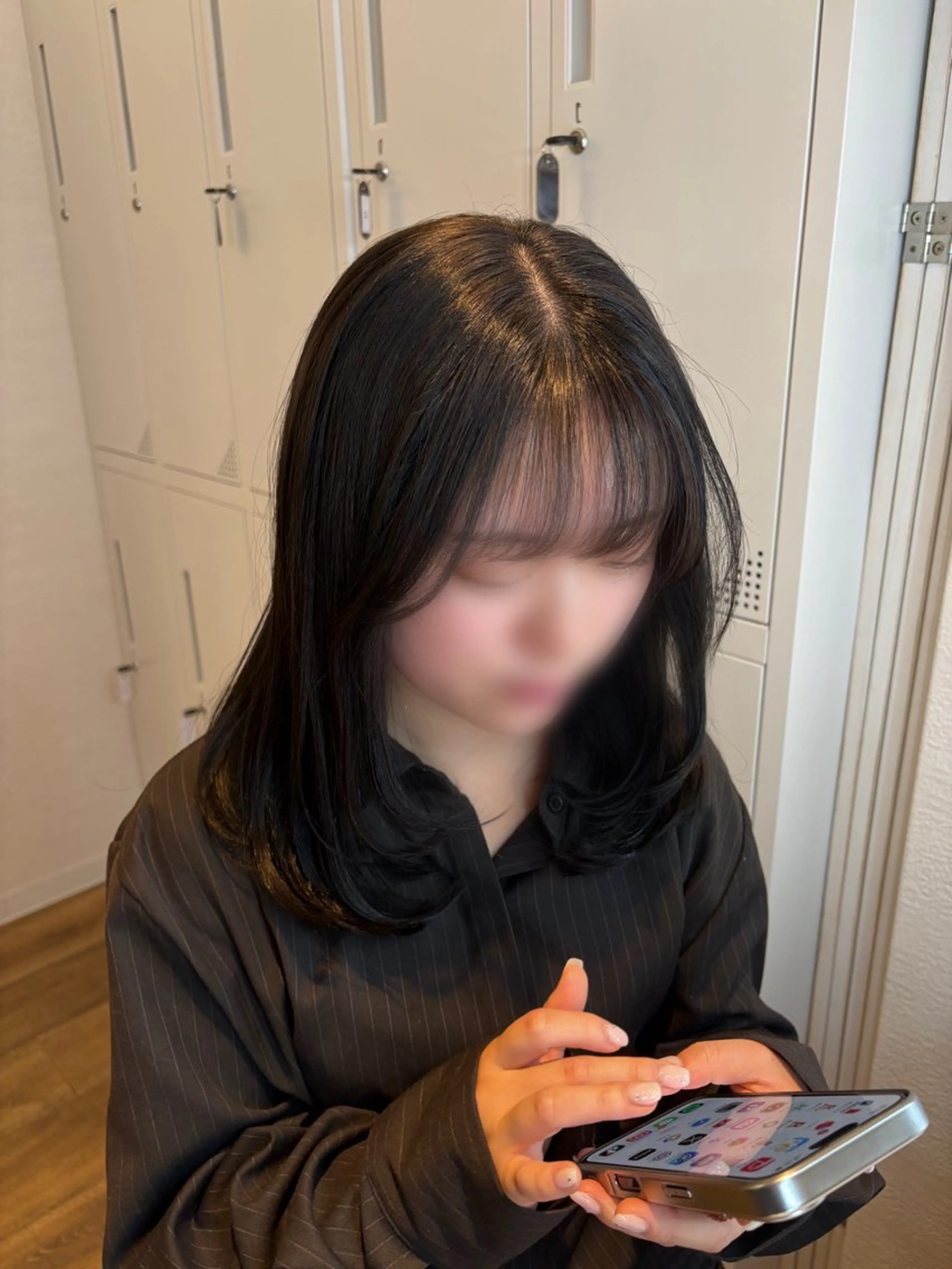 ミディアム カラー カット ヘアカラー ACRO 梅田所属・デジパ🌀モデル様 募集中❗️うちまのヘアスタイル