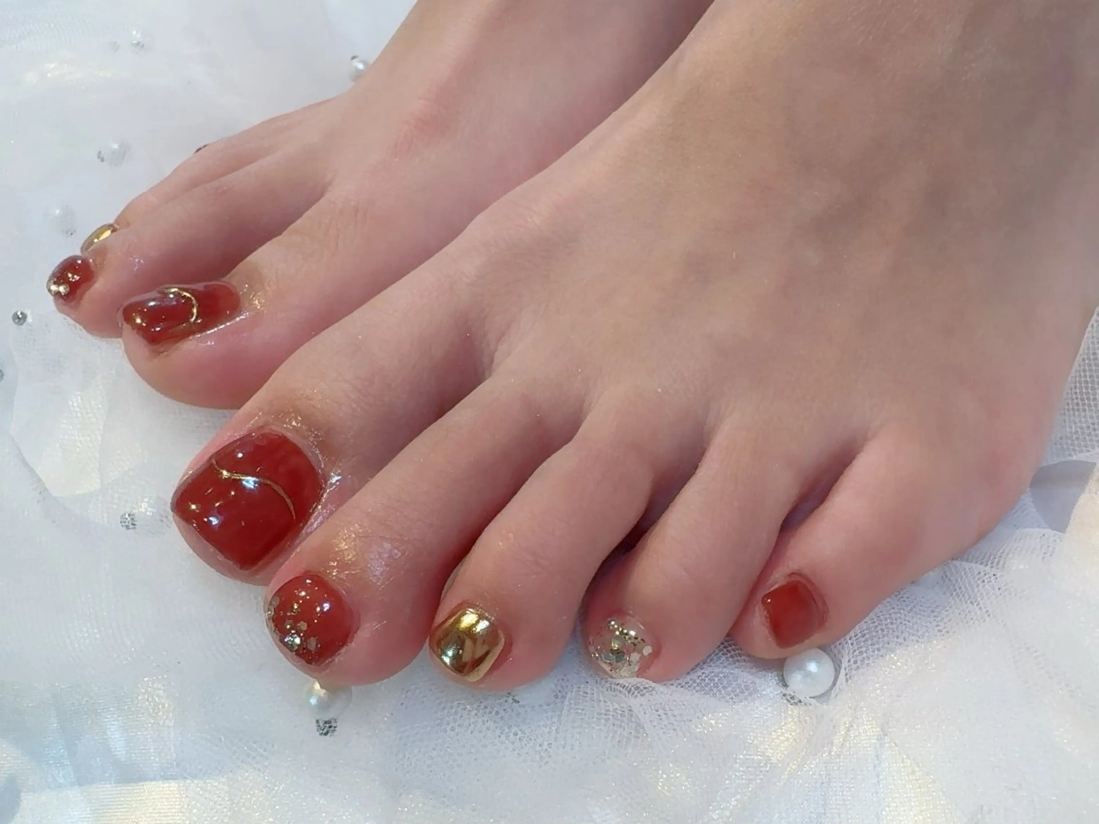 フットネイル sudo ⭐︎のネイルデザイン