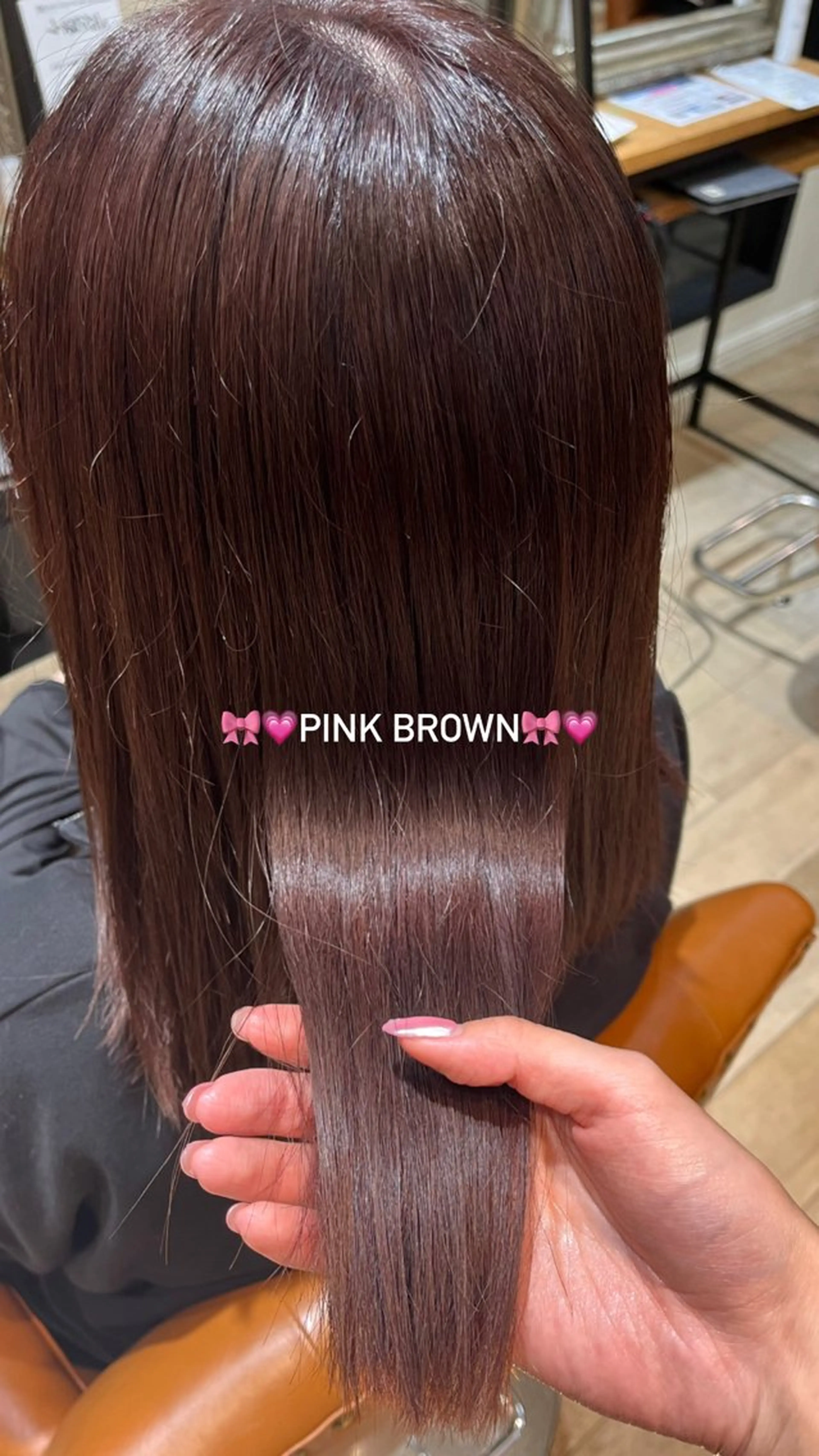 ミディアム カラー KOKORO 中村 朱里のヘアスタイル