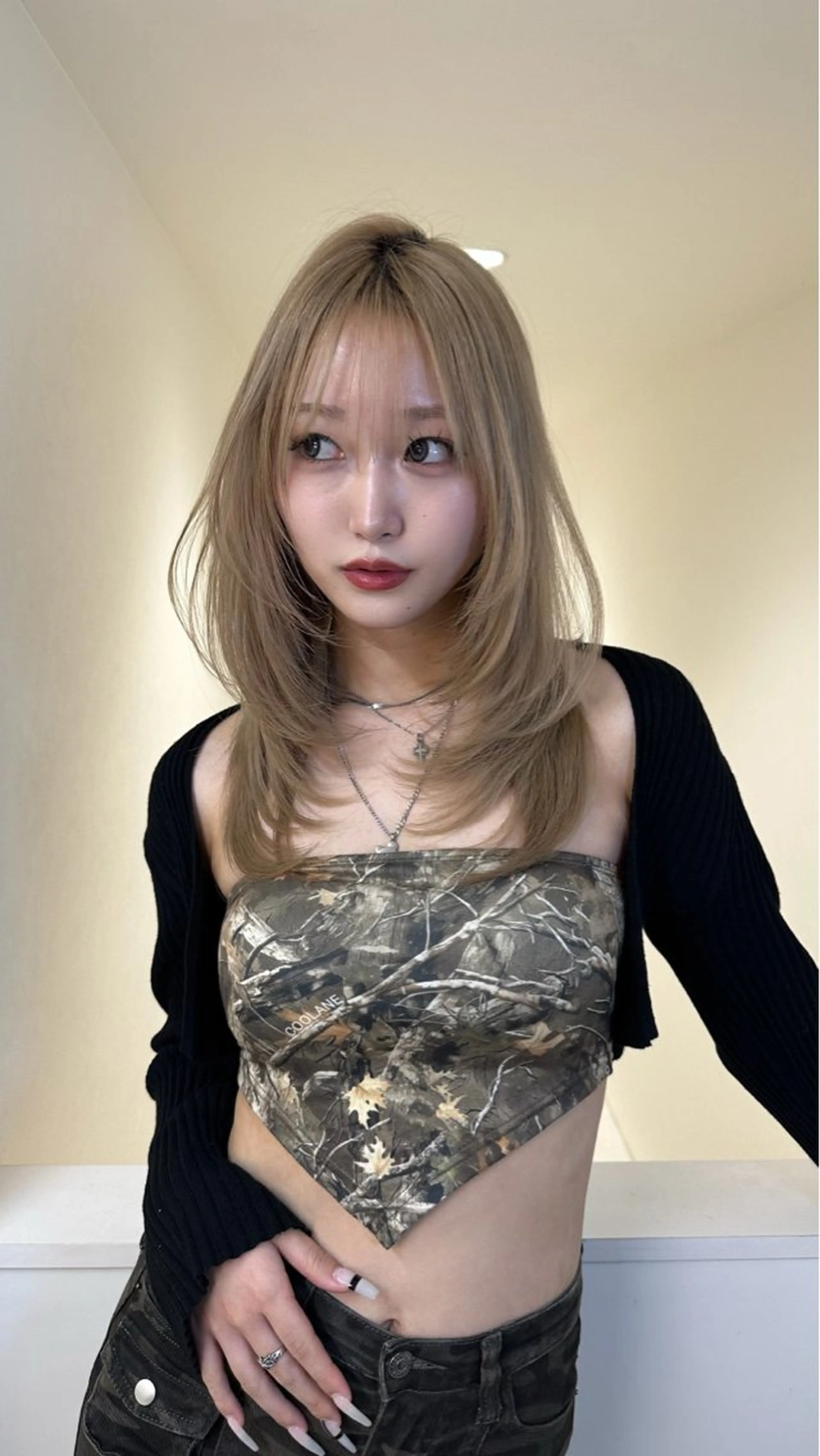 ミディアム ハッシュカット 韓国風ヘア 平成ギャル×韓国 mix💖MIKUのヘアスタイル