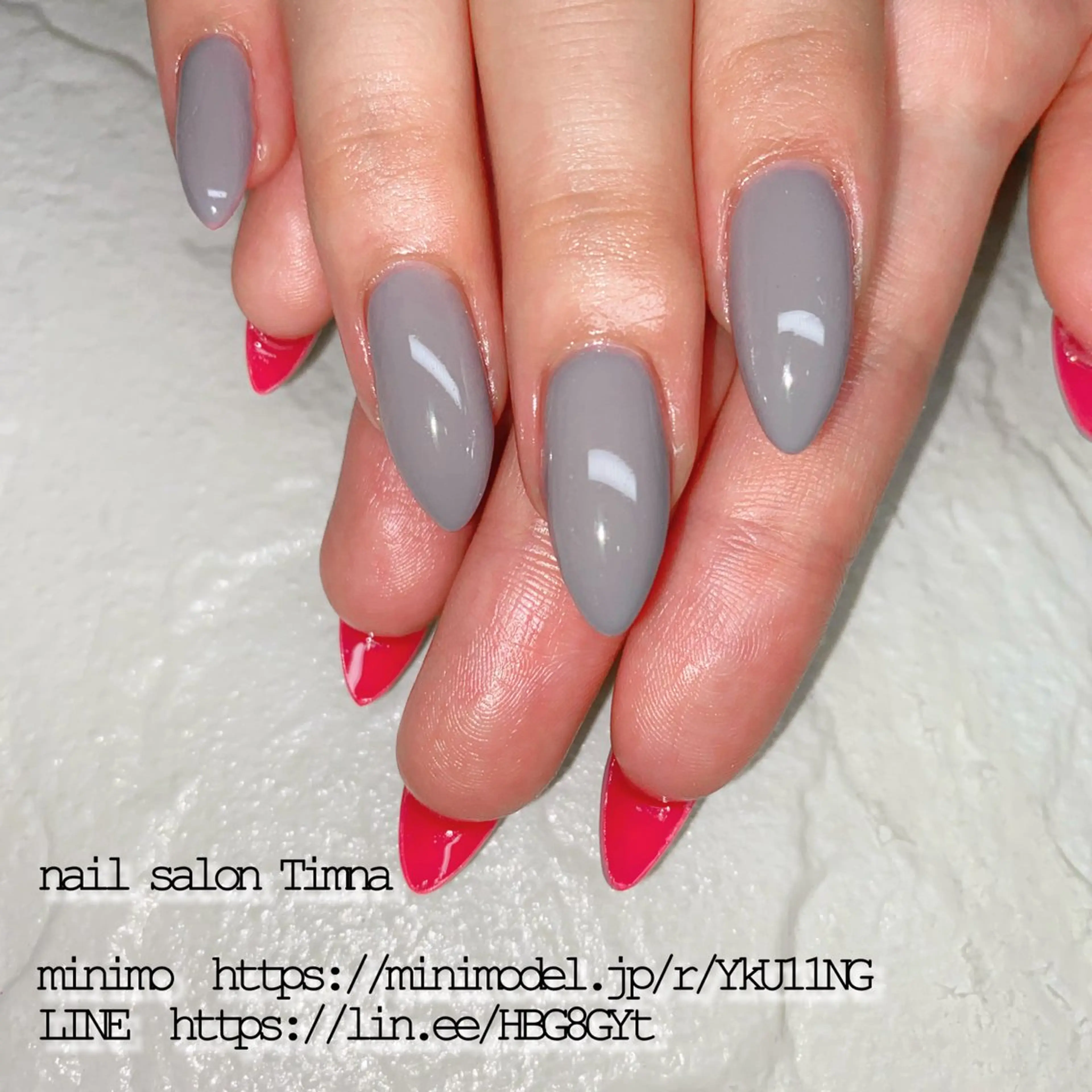 ミディアム ハンドネイル NAILSALON 🍔Timna🍟のネイルデザイン