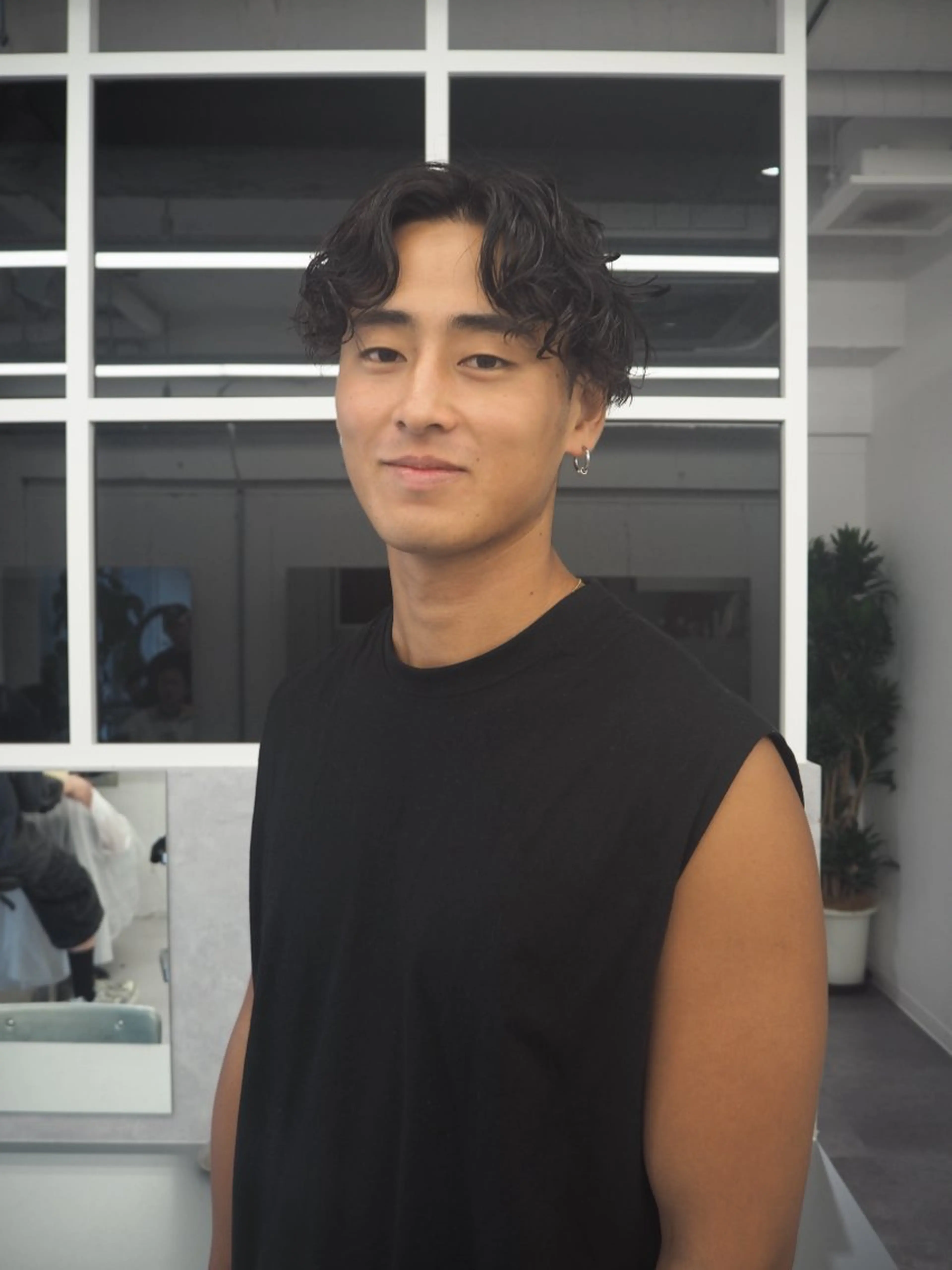 パーマ メンズ メンズパーマ スパイラルパーマ 💋ホワイトメッシュ /パーマ/メンズ💋のヘアスタイル