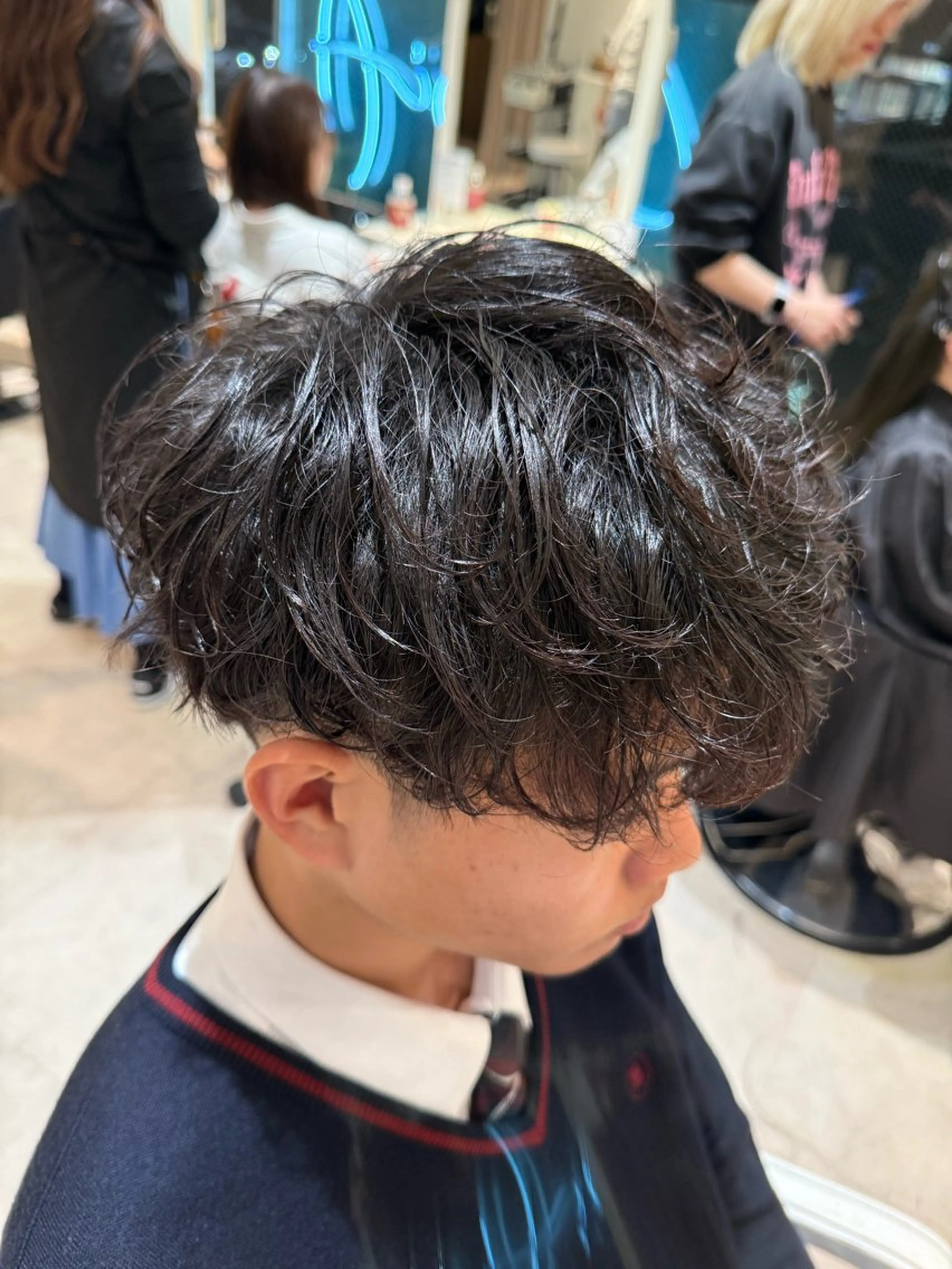メンズ マッシュ メンズパーマ カット パーマ CreBiA -Rukiya-のヘアスタイル