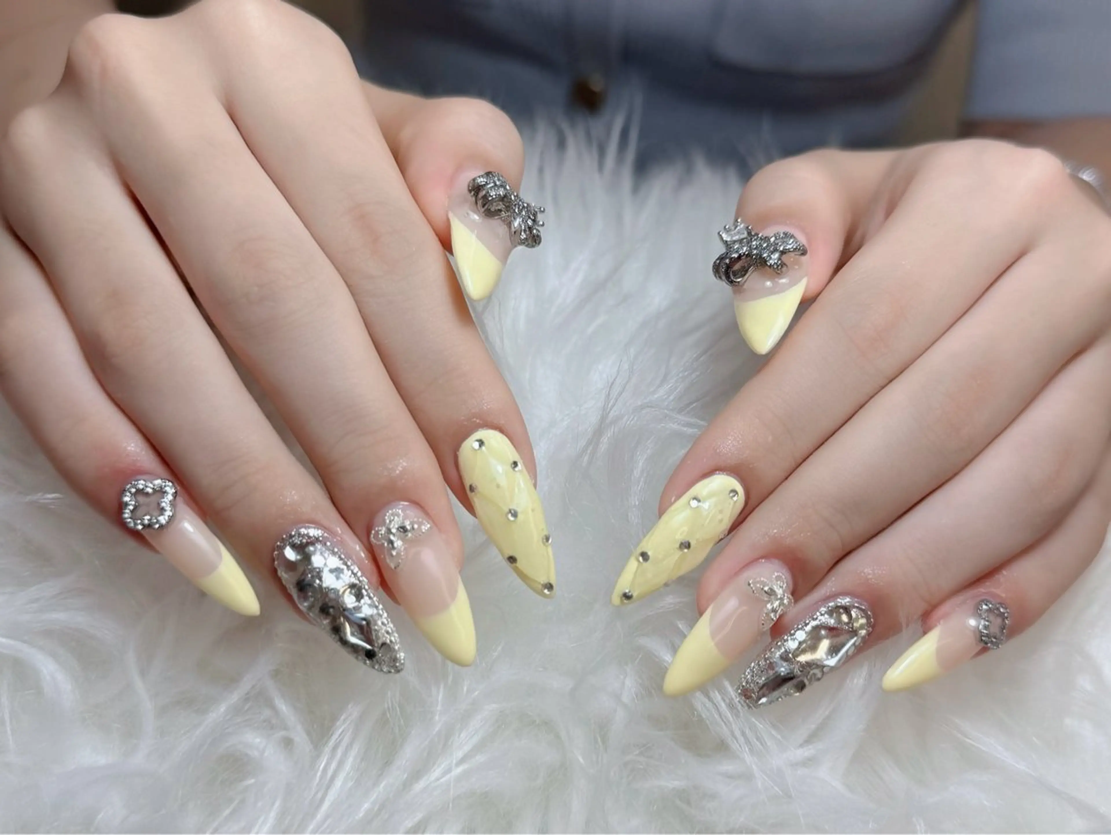 ネイル アートネイル フレンチネイル ジェルネイル 韓国ネイル マグネットネイル ハンドネイル Lenie Nail Okuboのネイルデザイン