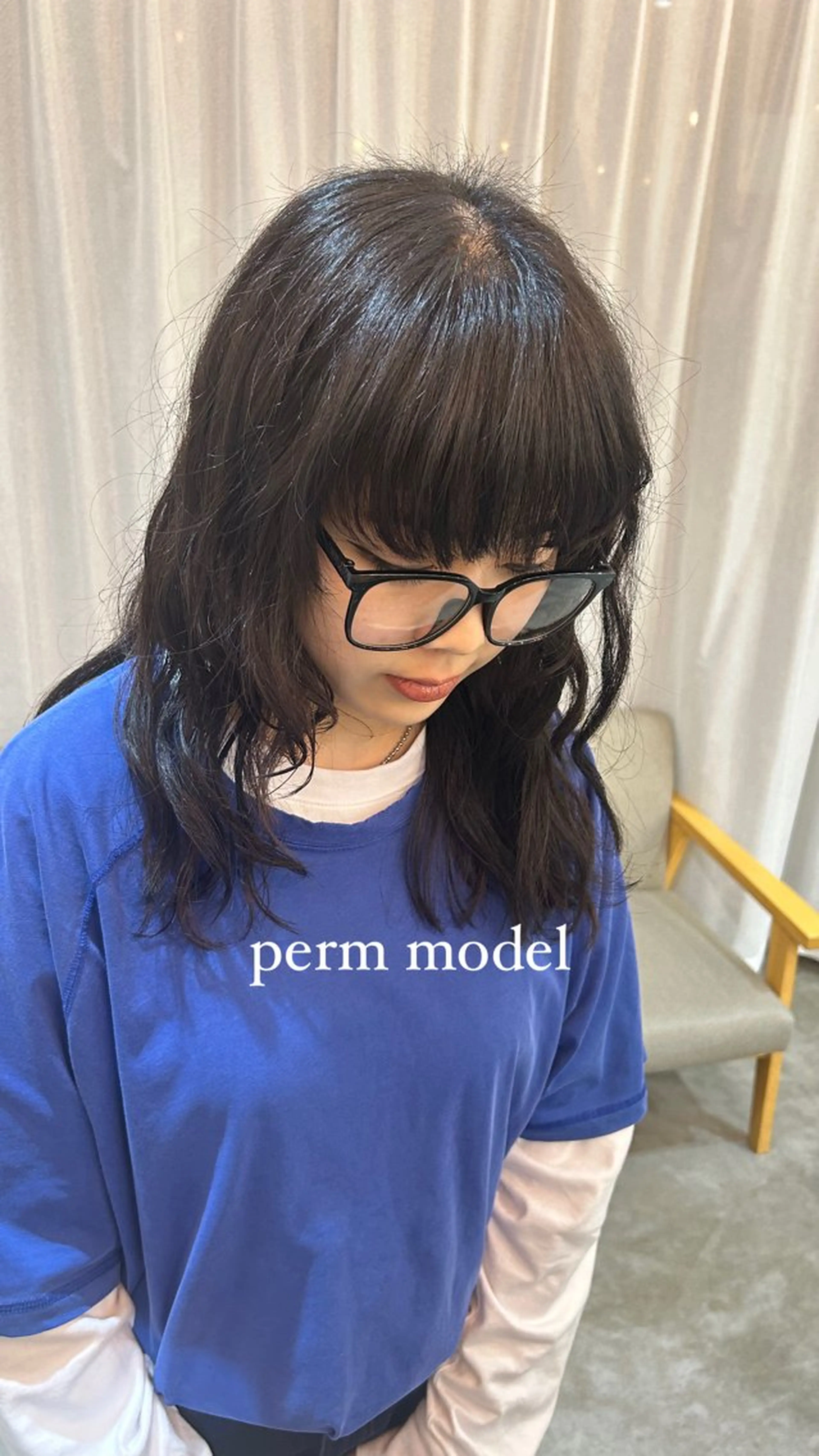 パーマ 透明感/艶髪/ 石山浩二のヘアスタイル