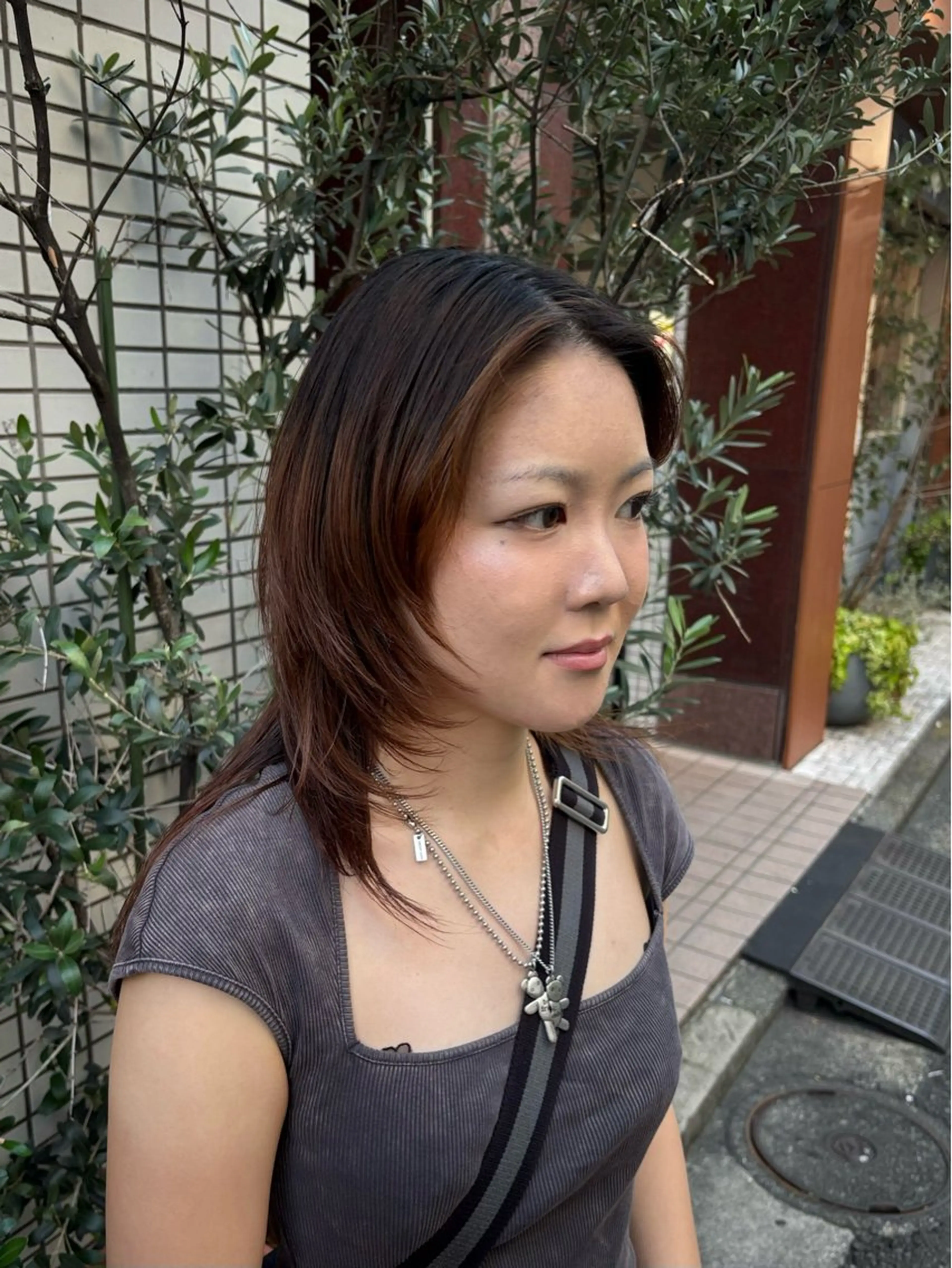 ミディアム ハッシュカット レイヤーカット シャギー ボブ/メンズ/パーマ /Tamakiのヘアスタイル