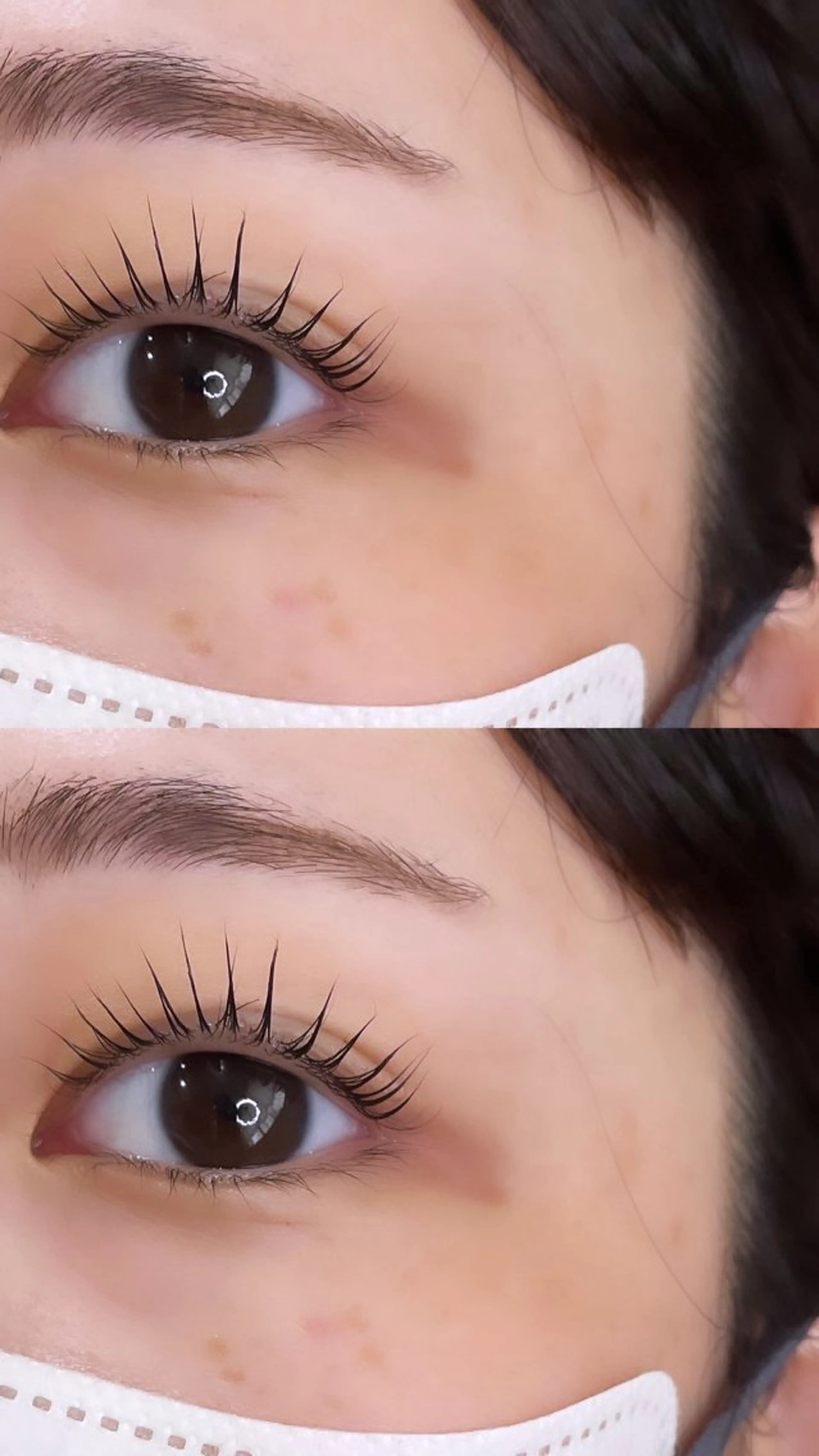 マツエク・マツパ ケラチンラッシュリフト 束感まつ毛 韓国風マツエク パリジェンヌラッシュリフト まつパ アイブロウ memeのマツエク・マツパデザイン