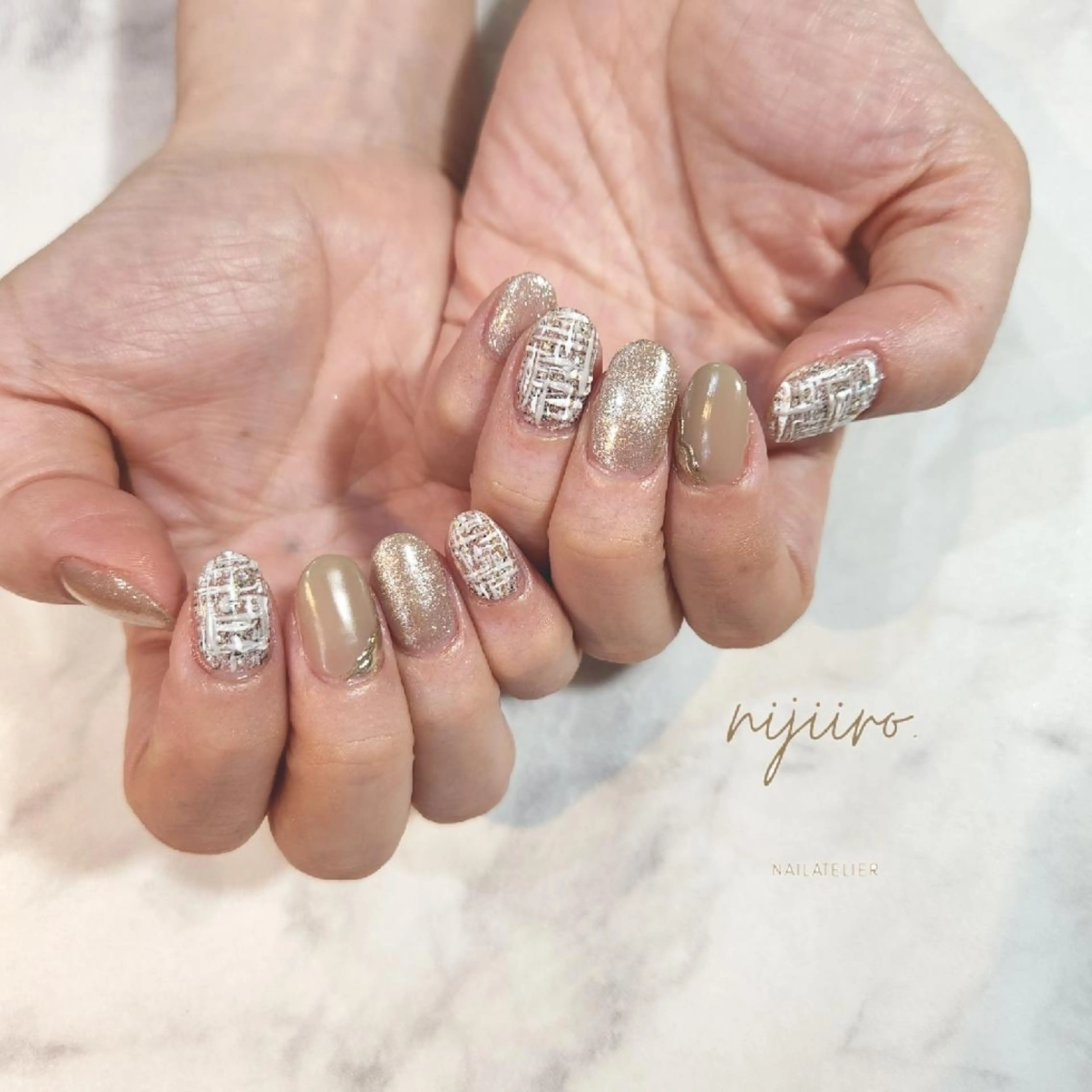 ネイル ハンドネイル nailatelier nijiiro.所属・nijiiro🌈 サトウのネイルデザイン