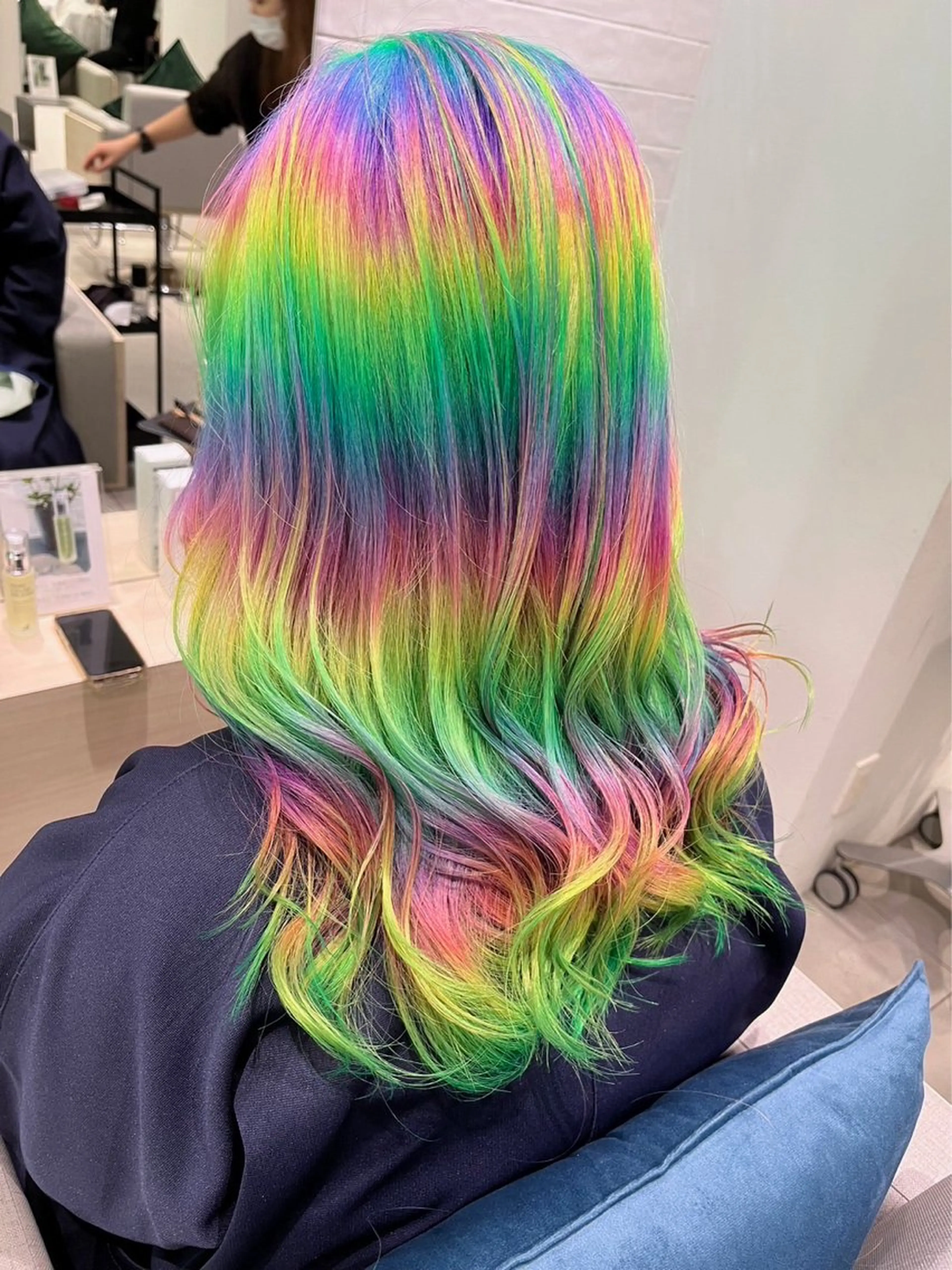 ロング カラー ヘアアレンジ 銀座/髪質改善/ブリ ーチNo.1油谷樹️のヘアスタイル