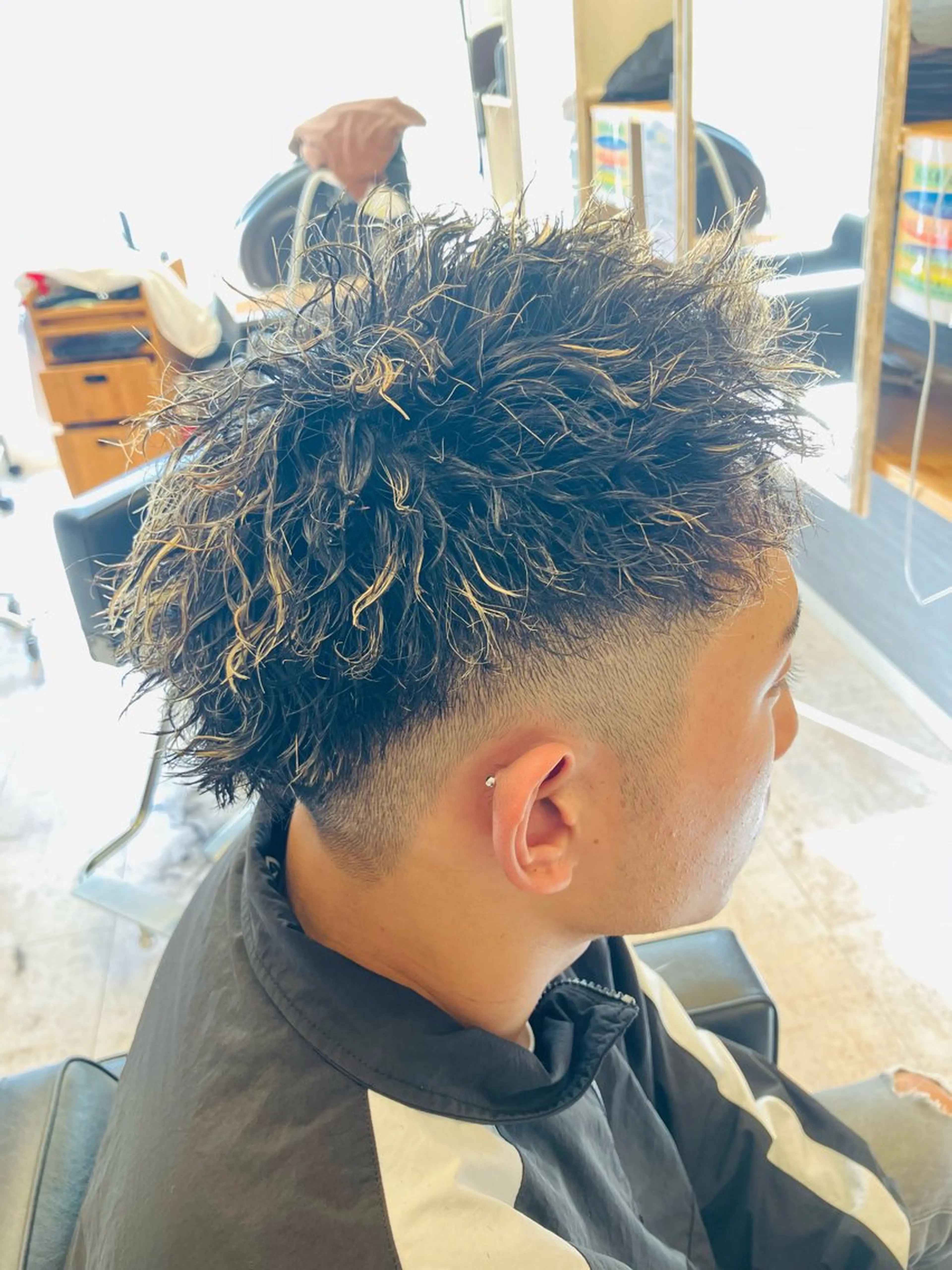 パーマ メンズ カット ヘアカラー パーマ メンズ特化/パーマ/ フェードWATARUのヘアスタイル