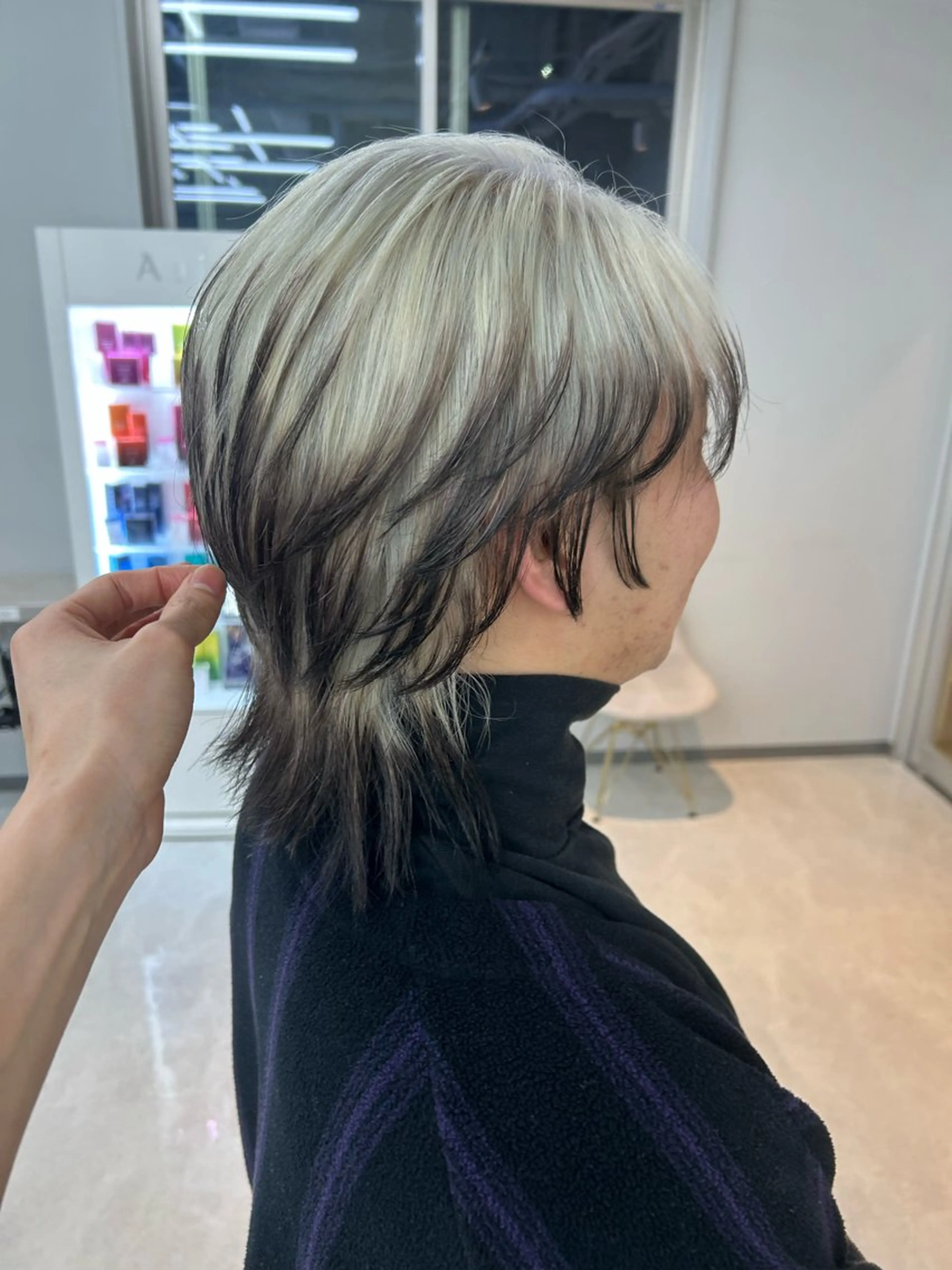 カラー メンズ 山﨑 燦人のヘアスタイル