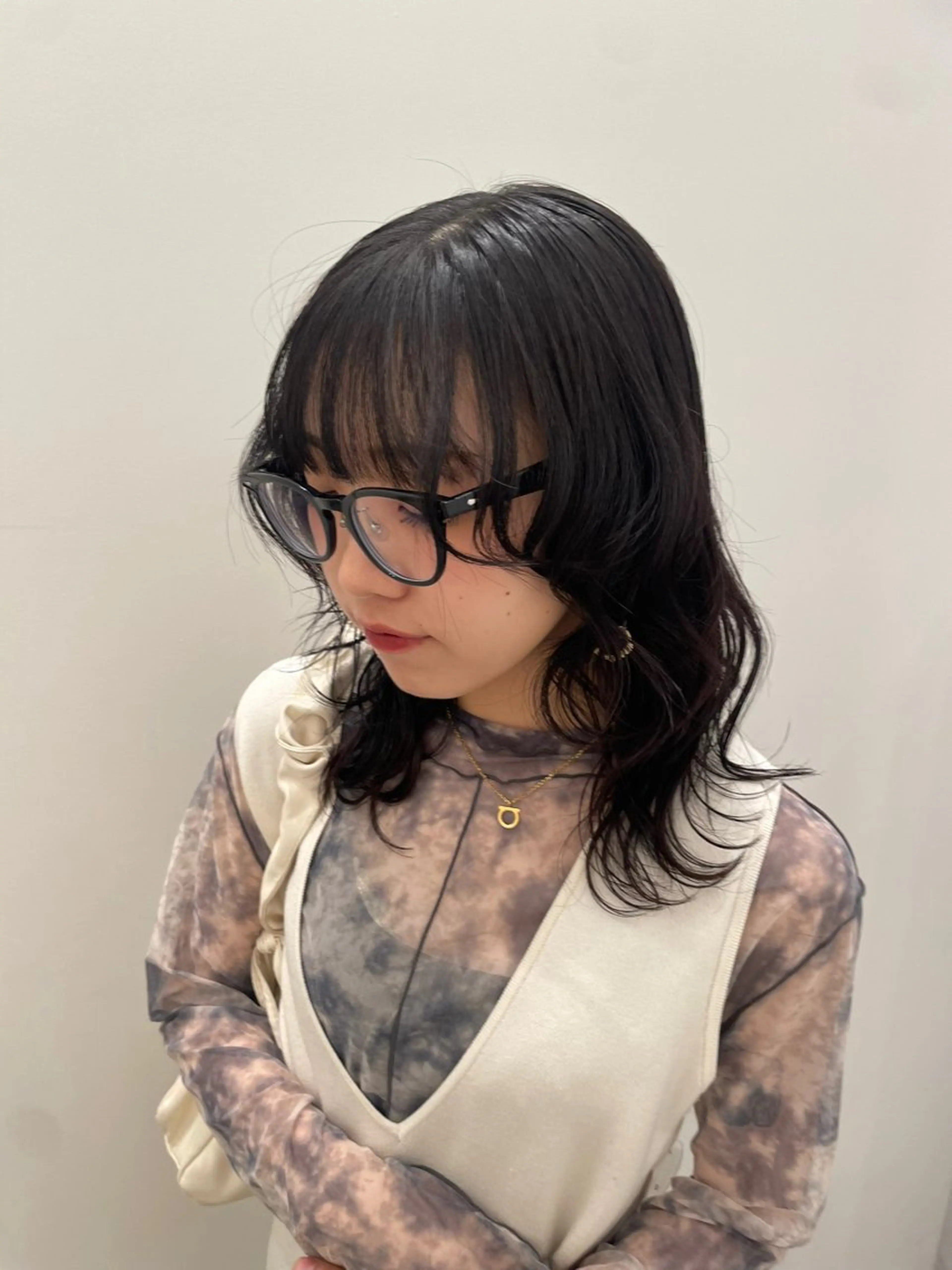 セミロング ミユ/ショート/ カットモデル/名東区のヘアスタイル