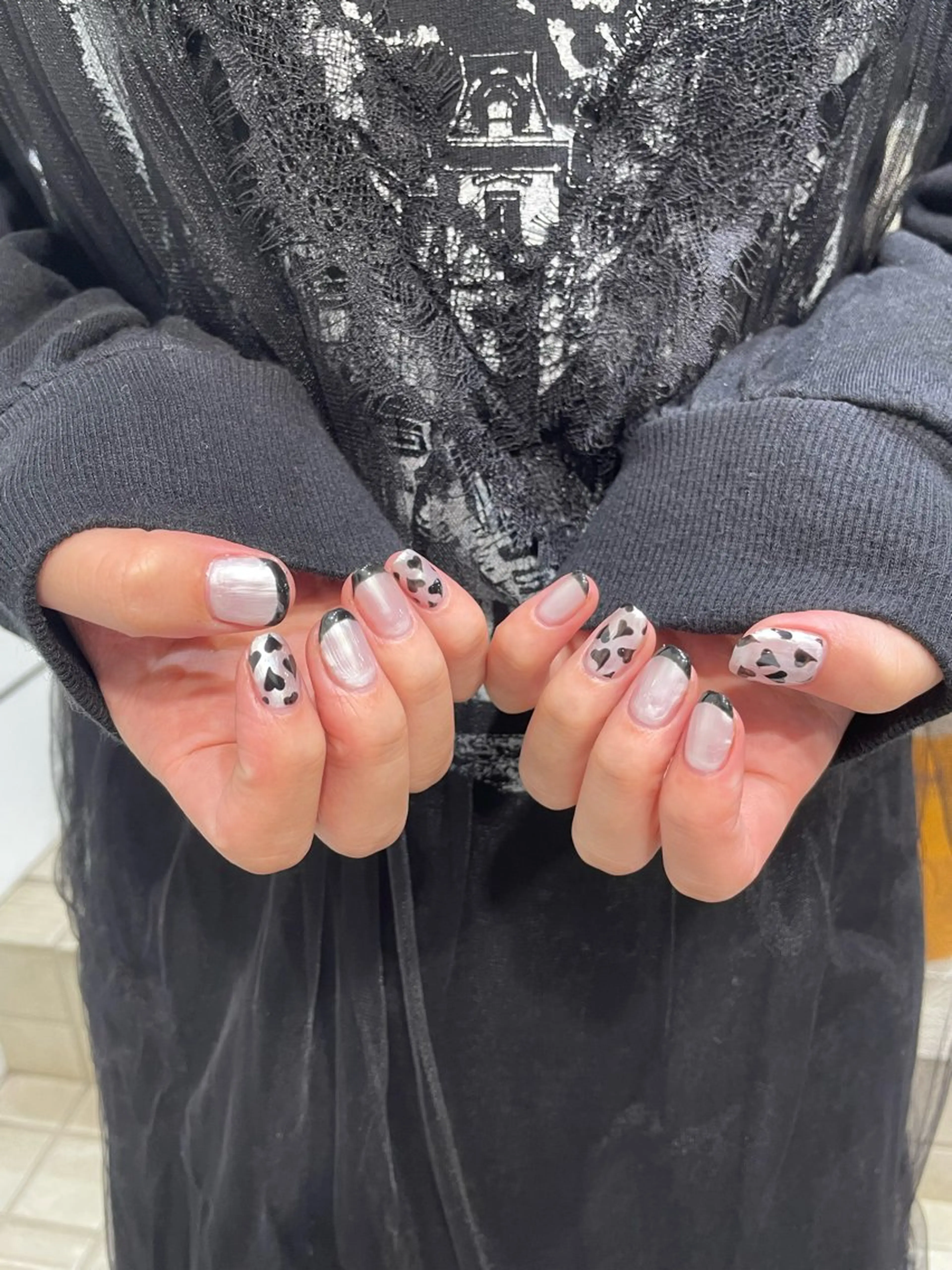 ネイル ハンドネイル ‪るか/‪透明感 カラー/アレンジのヘアスタイル