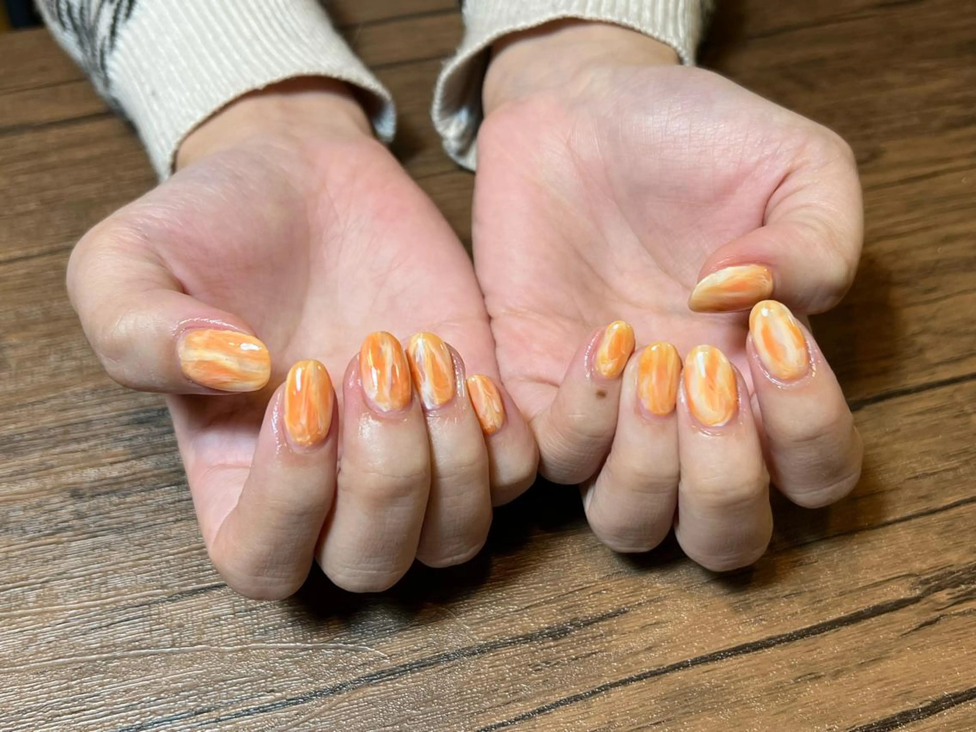 ネイル クリアネイル 大理石ネイル(マーブル) オフのみ(ネイル) HENRIETTA NAILSALONのネイルデザイン