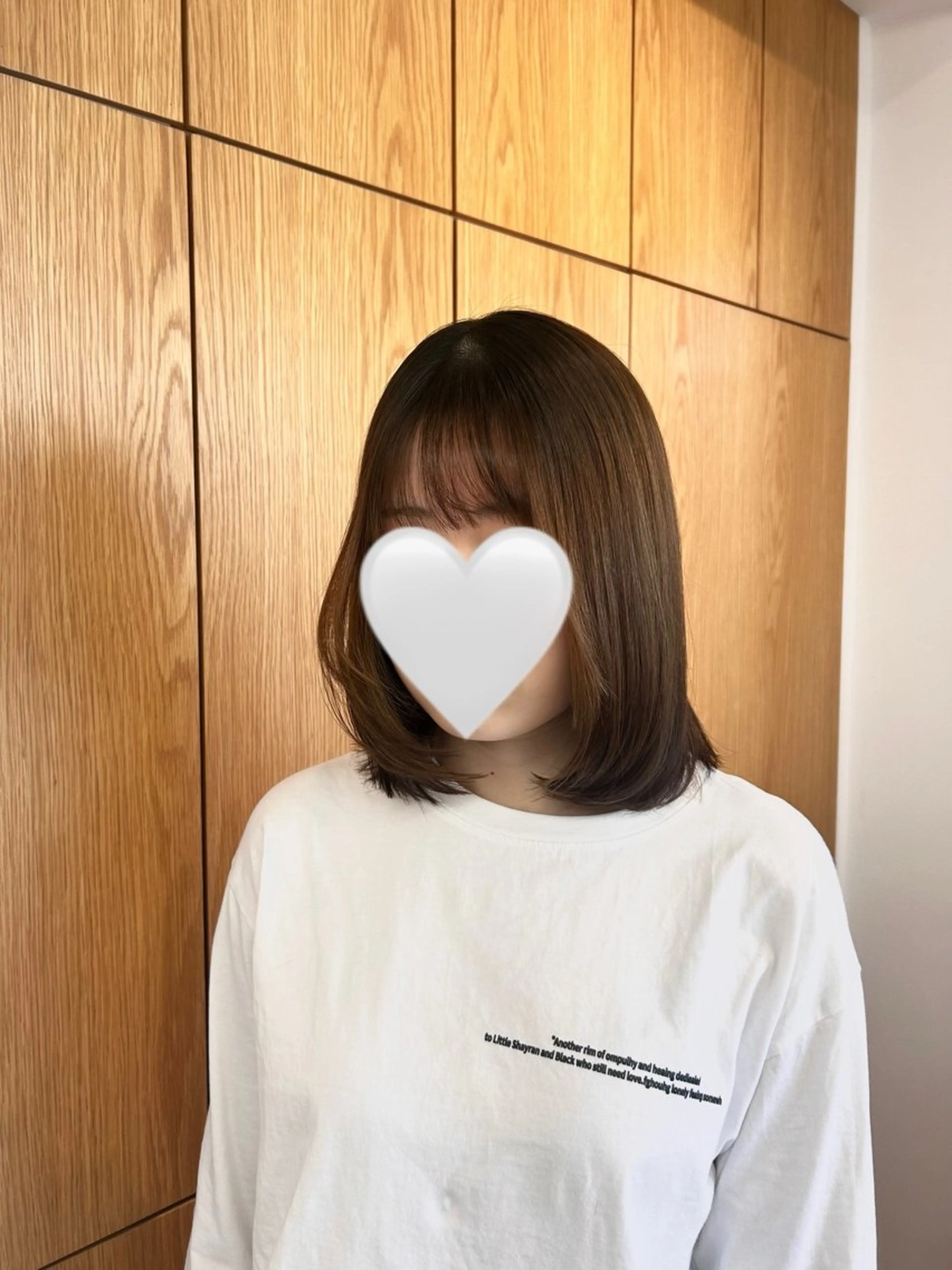ミディアム 顔周りカット レイヤーカット 大村 咲羅のヘアスタイル