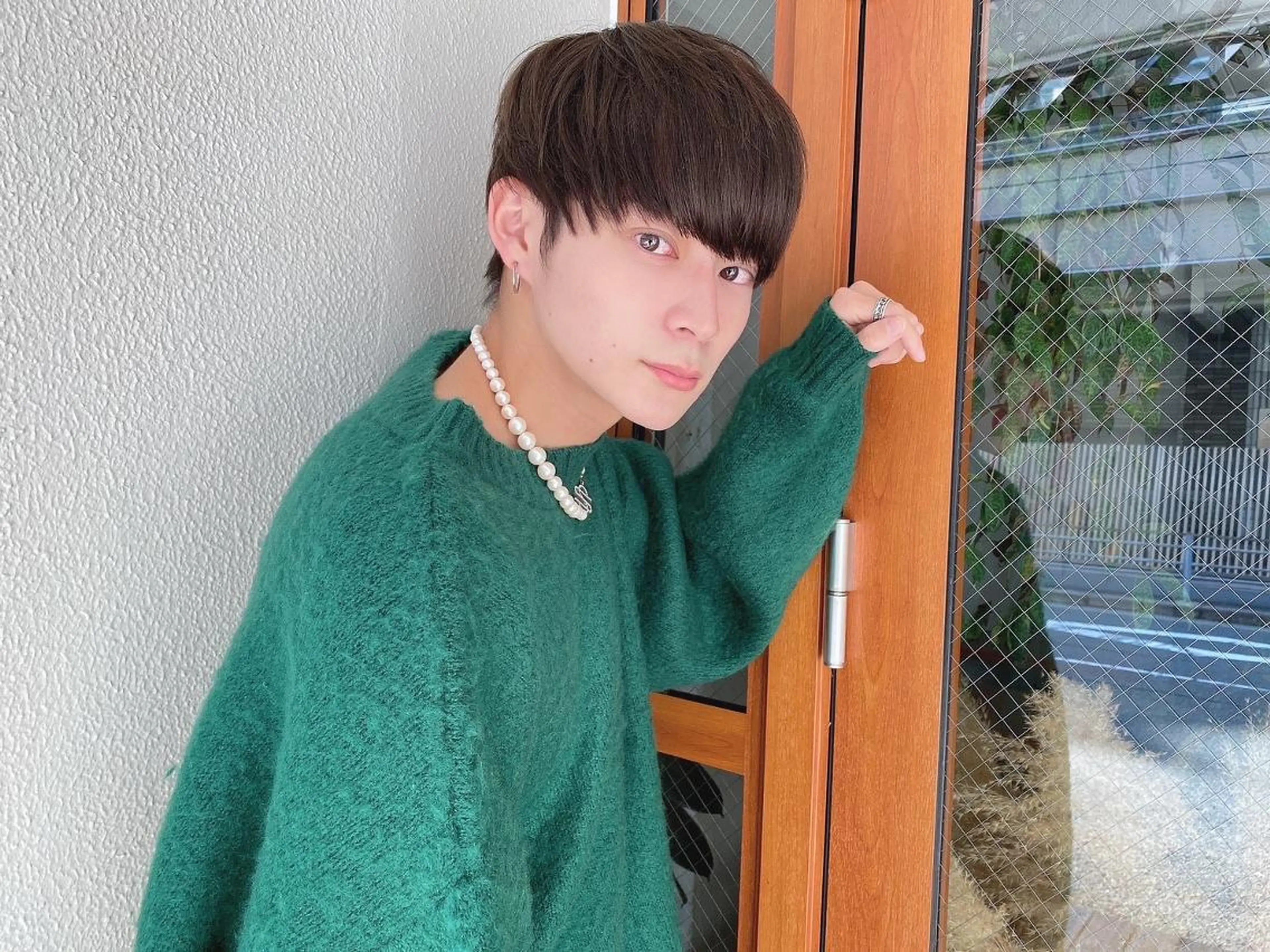 ミディアム メンズ 梅田茶屋町 Yutaのヘアスタイル