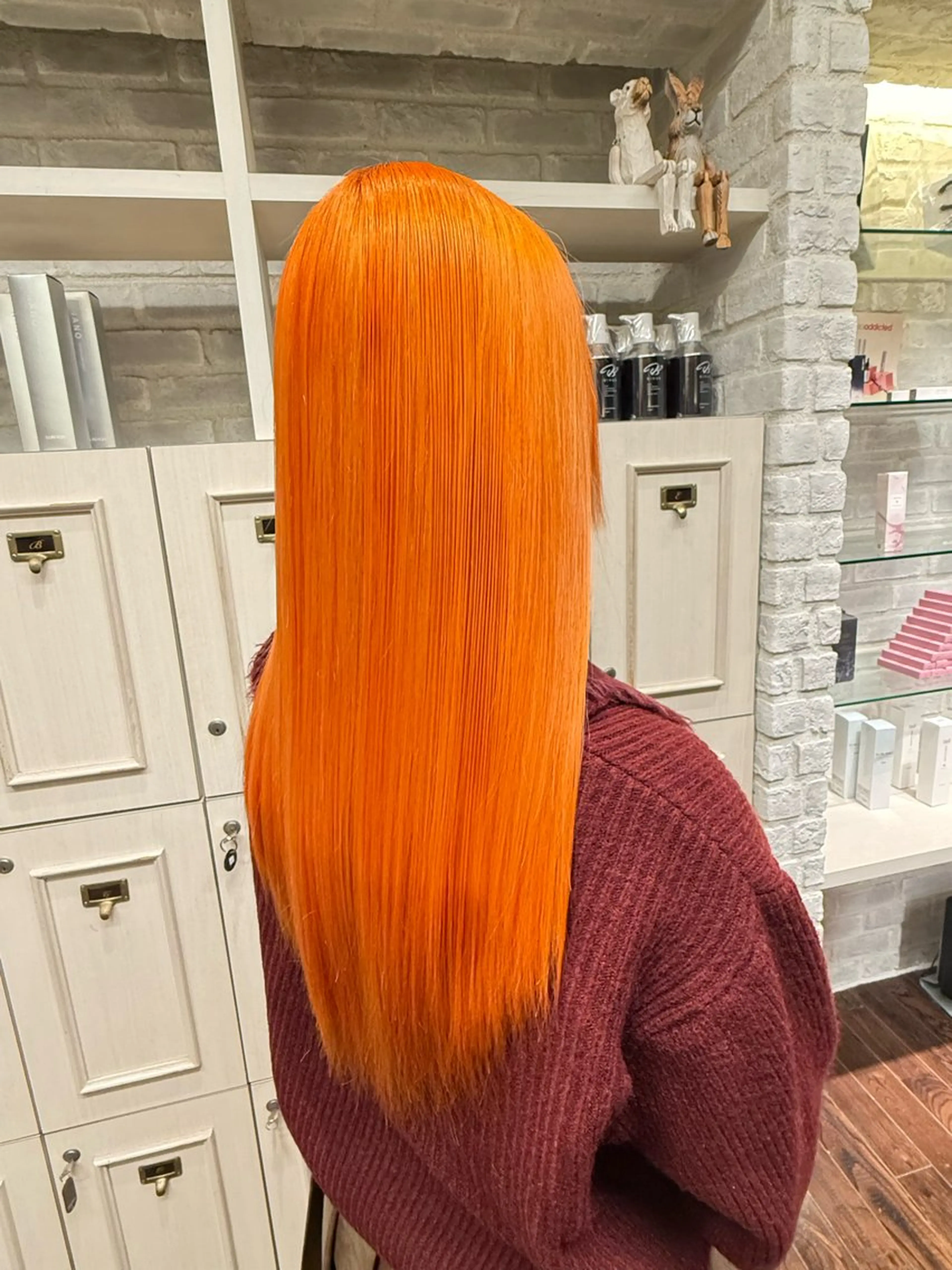 ロング カラー ｢韓国風カラー ｣サナのヘアスタイル