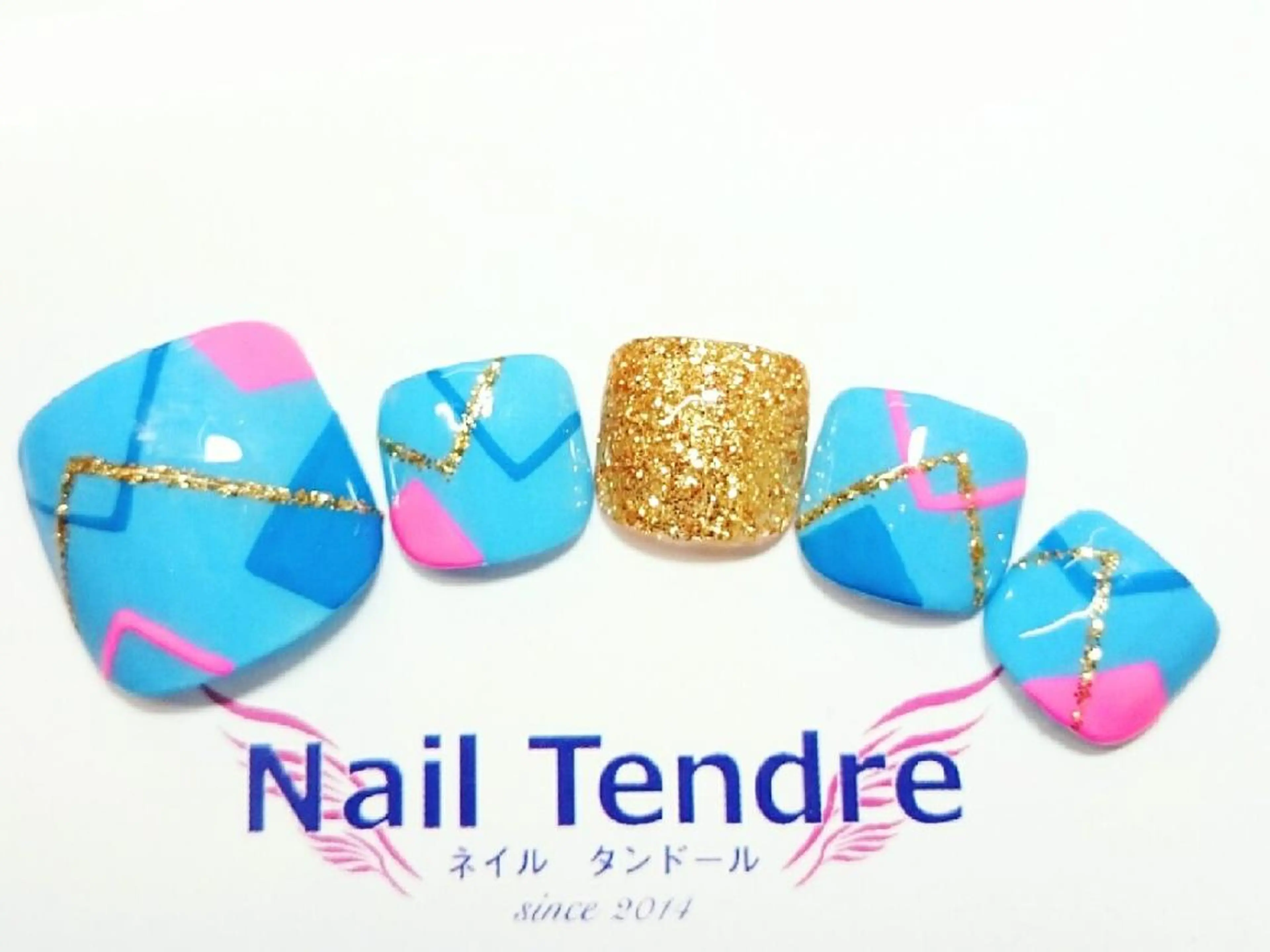 ネイル アートネイル ジェルネイル ソフトジェル ストーンネイル フットネイル Nail  Tendreのネイルデザイン