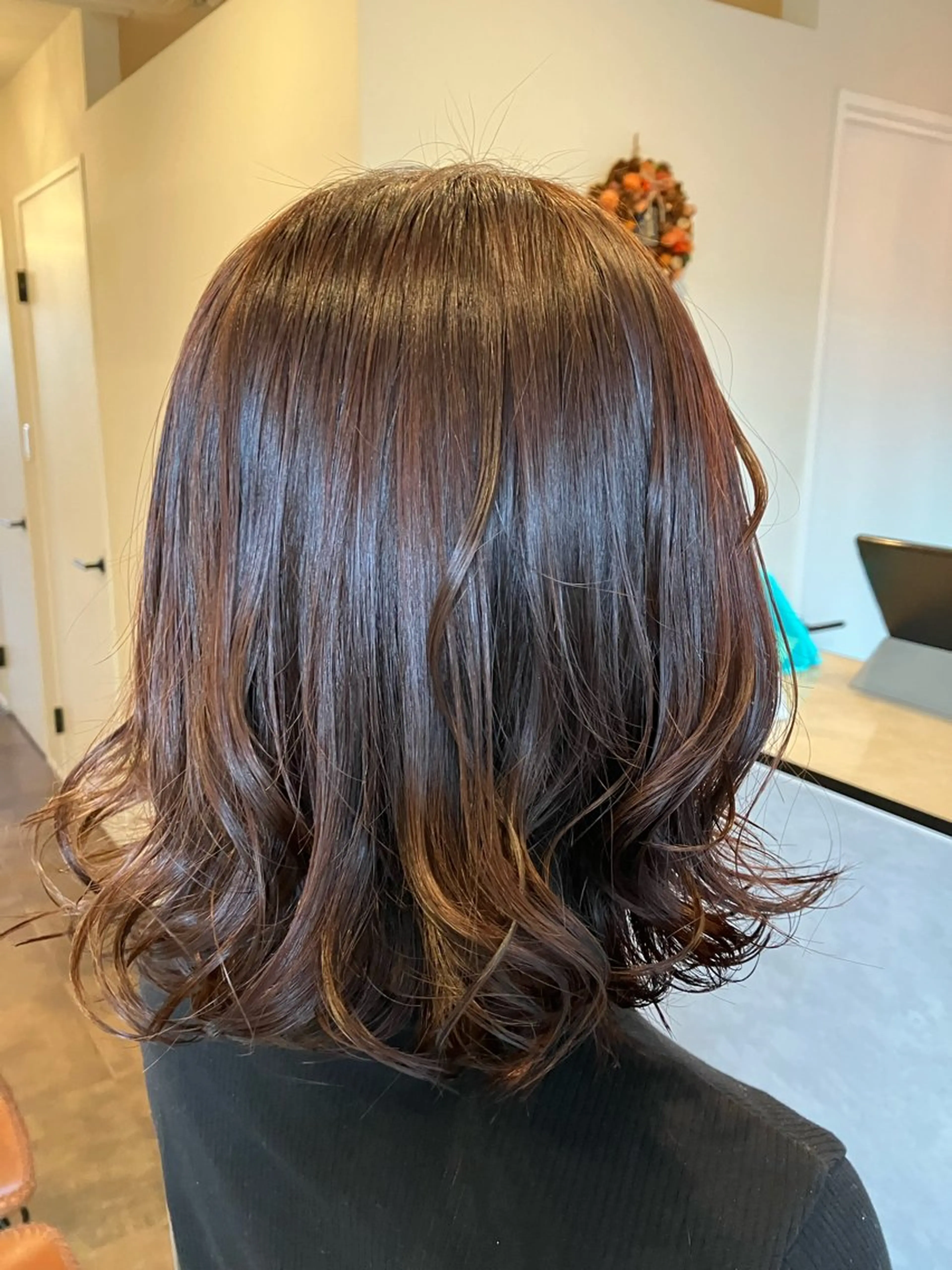 ミディアム カラー ブラウンカラー Hair&Make Nahoのマツエク・マツパデザイン