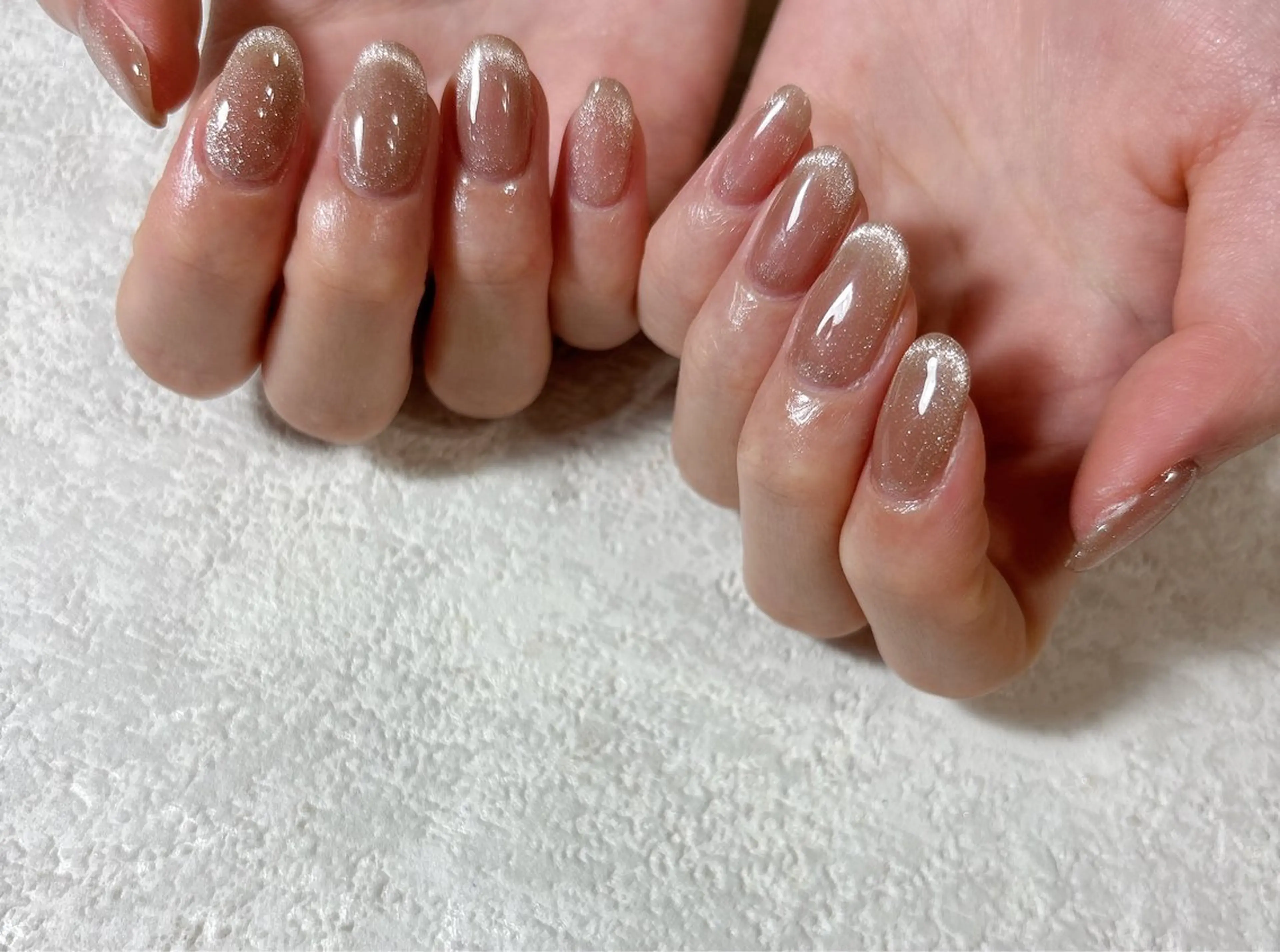 ネイル オーロラネイル フットネイル フレンチネイル ジェルネイル マグネットネイル kikinail 溝の口のネイルデザイン