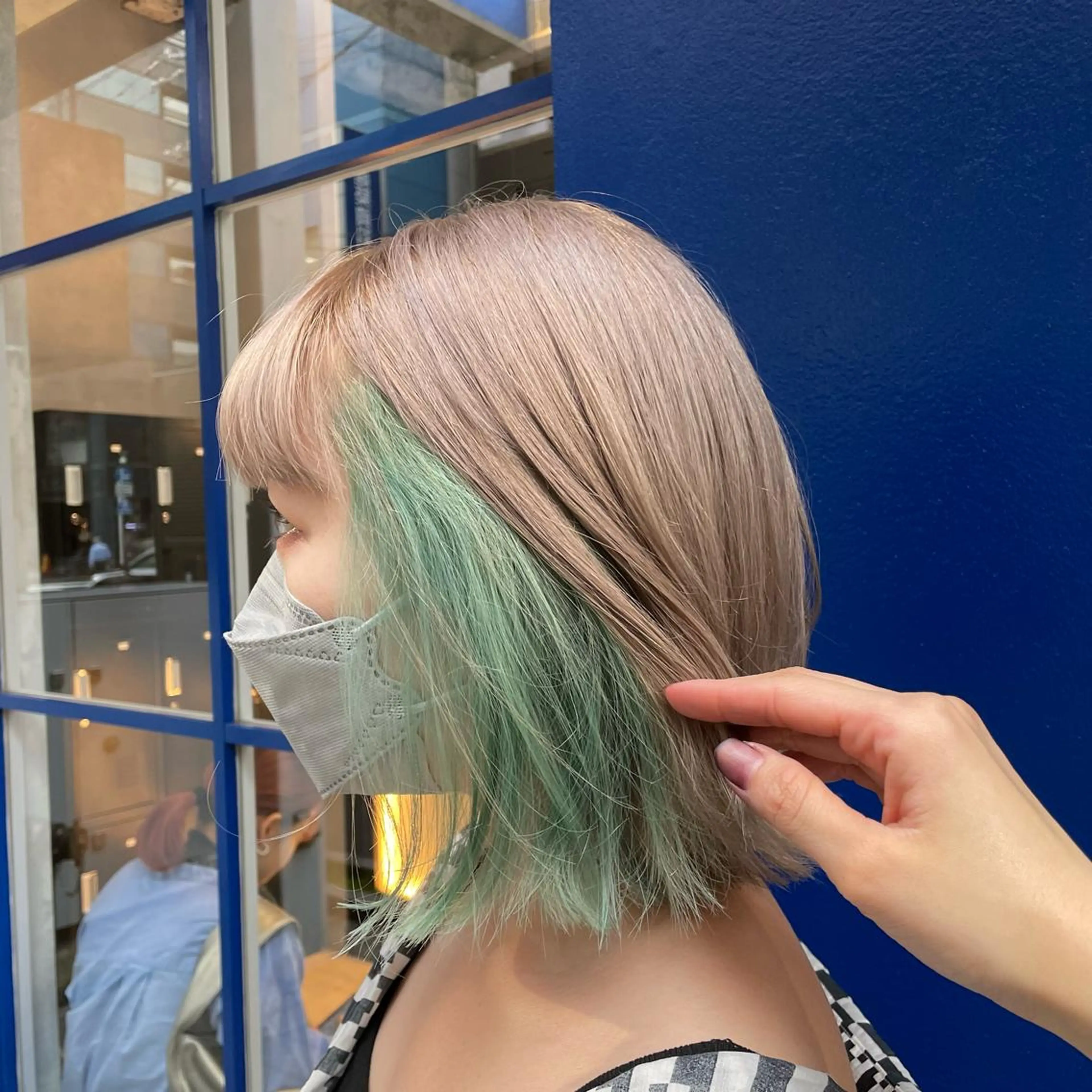 ミディアム ヘアカラー 🫧艶髪/ブリーチ 🐳honami🫧のヘアスタイル