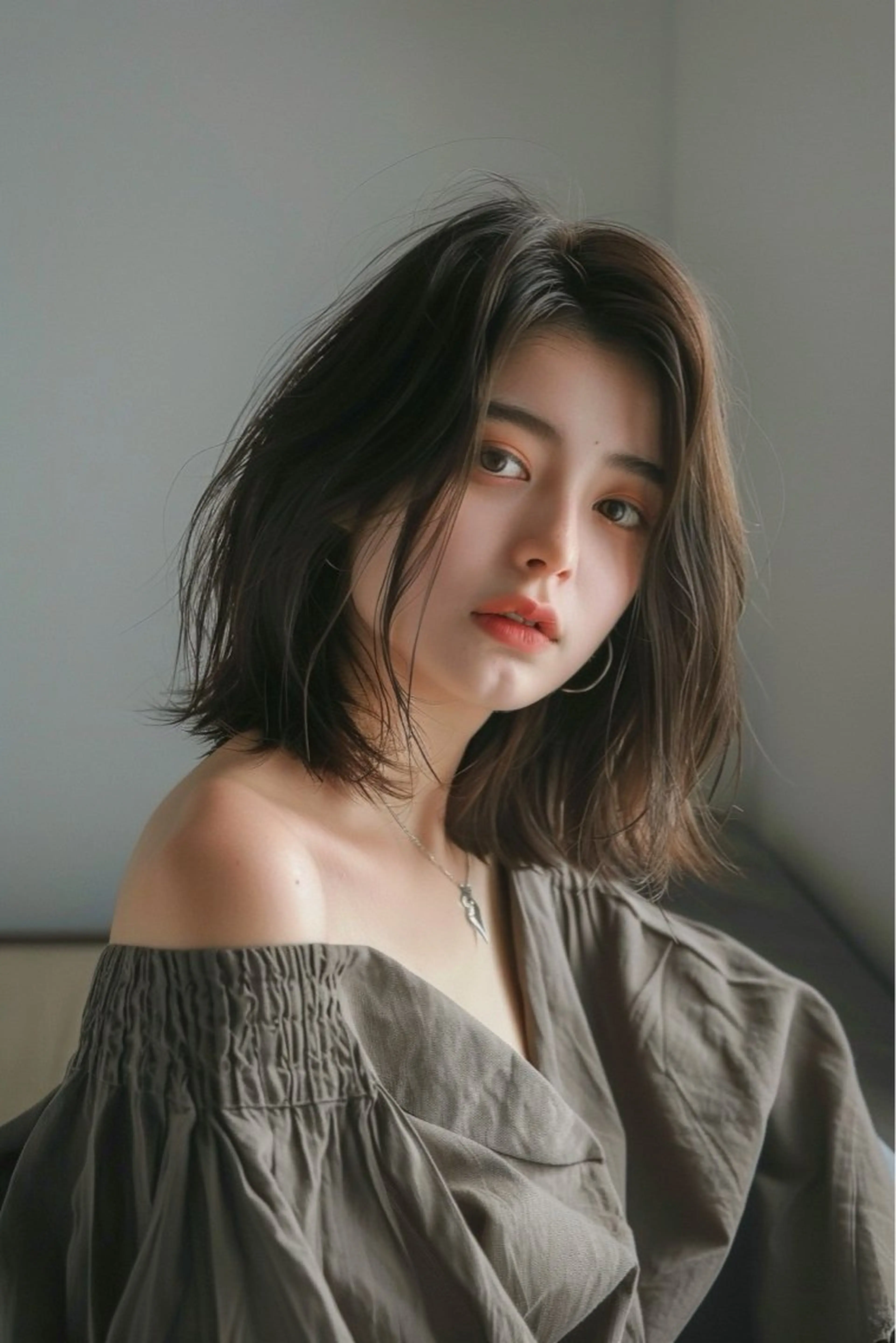 ミディアム カット トリートメント 新宿/韓国メンズ RIKUパーマのヘアスタイル