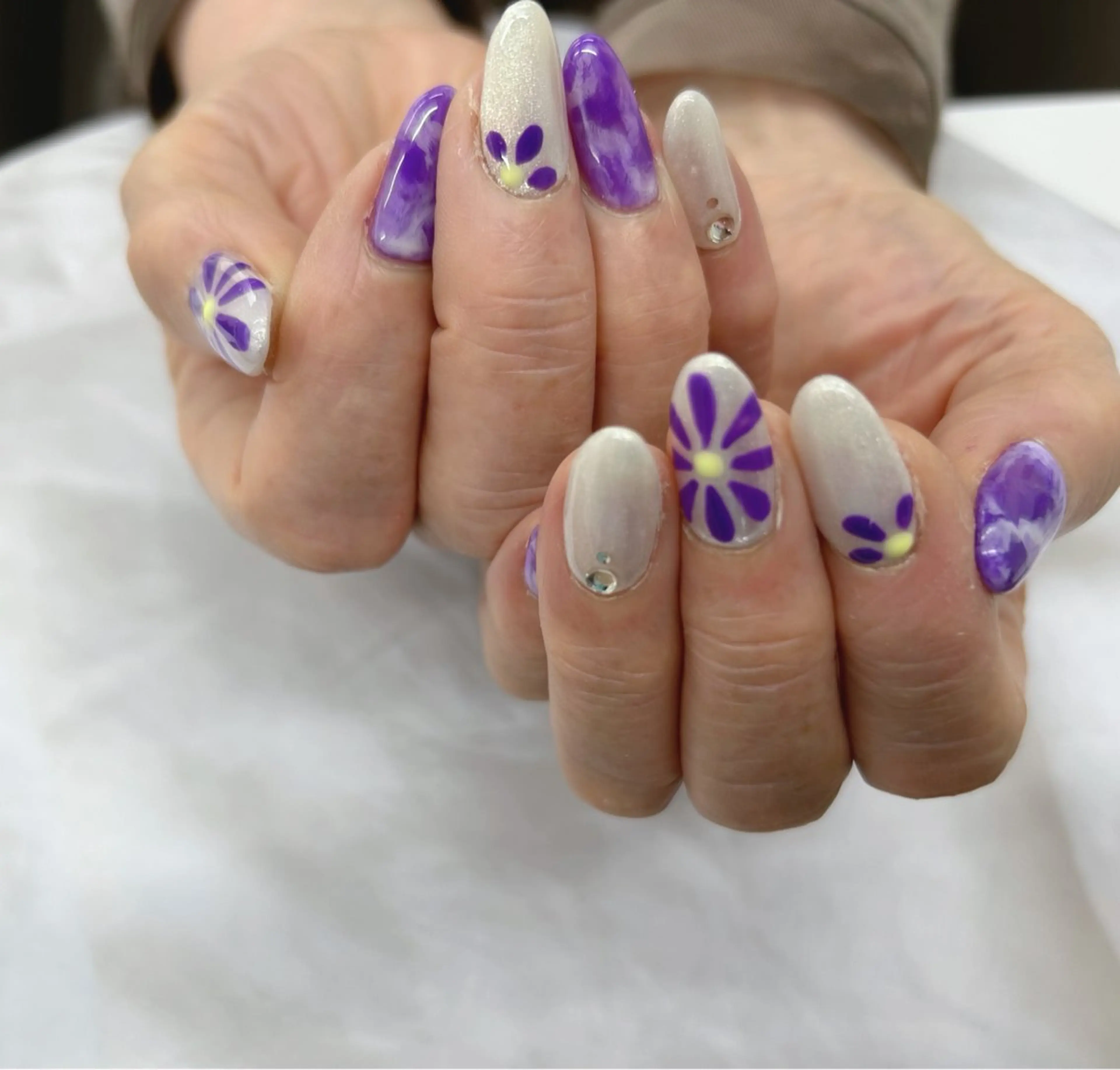 ネイル 大理石ネイル(マーブル) ハンドネイル Nail Salon agré所属・agré ネイルサロン　アグレのネイルデザイン