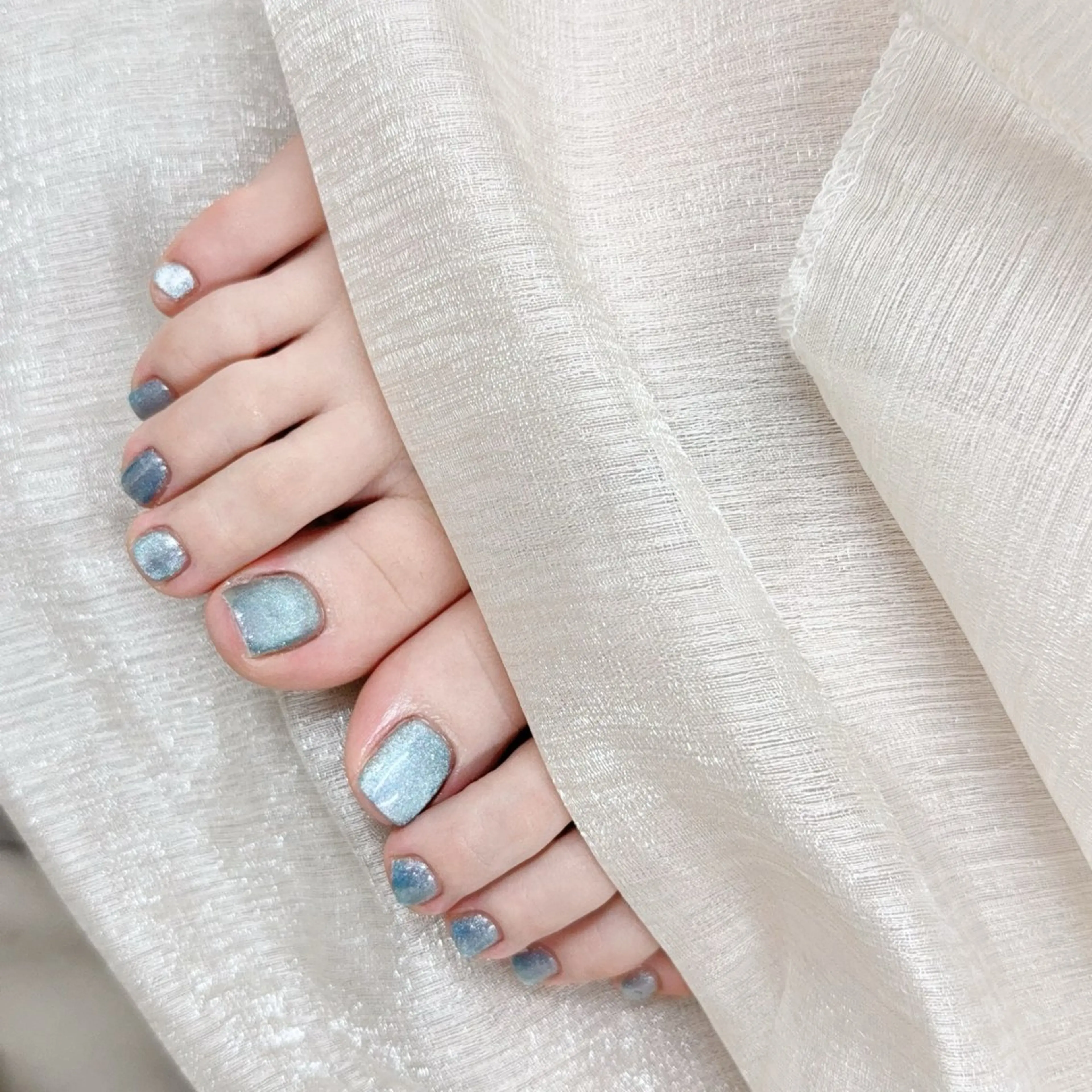 ネイル フットネイル マグネットネイル DUO MI所属・陳 rinaのネイルデザイン